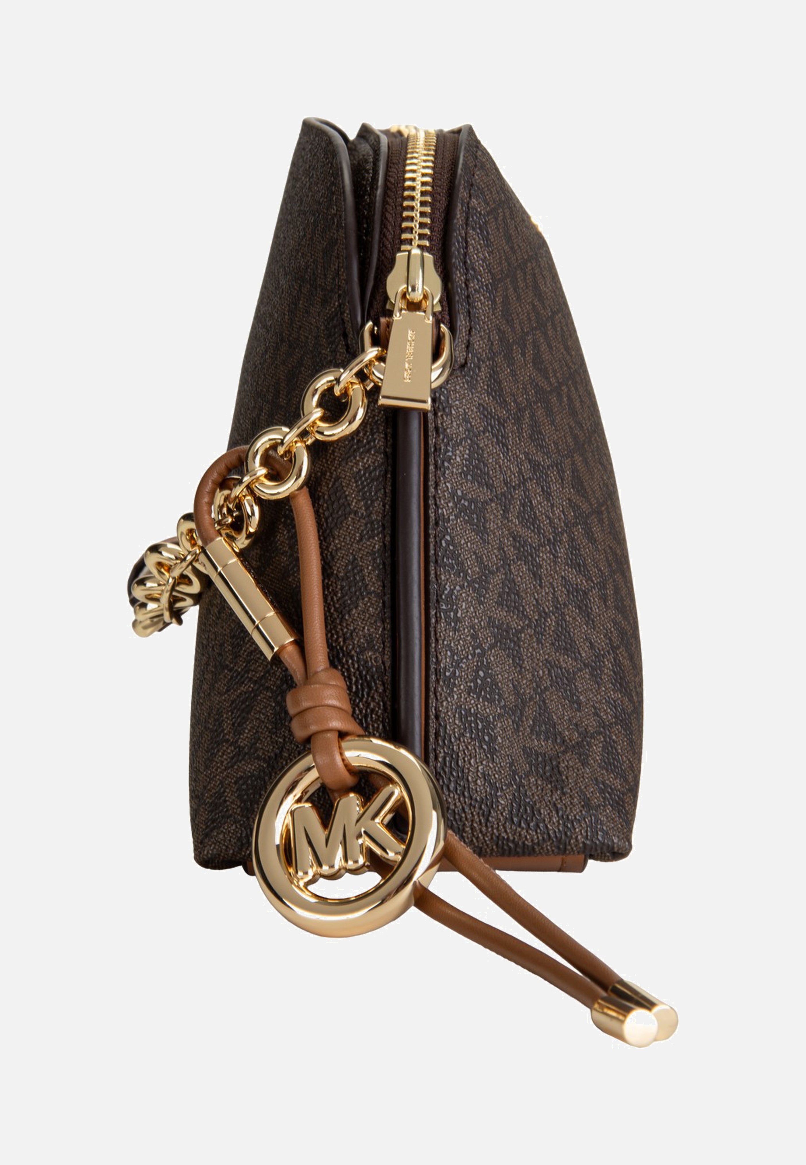 Michael Kors Freddie Small Dome Chn Xbody Brown/Acorn Crossbody Bag