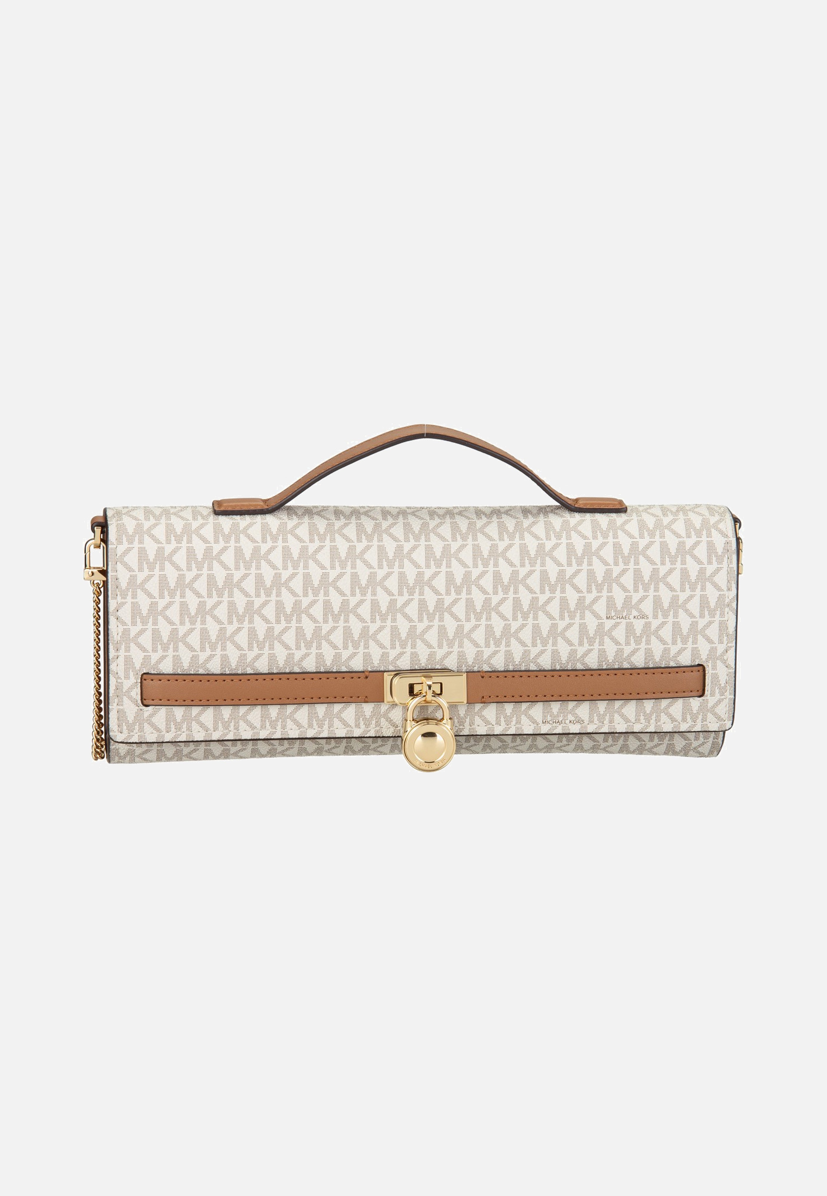 Michael Kors Hamilton Moderne Medium Ew Th Clutch Vanilla/Acorn Clutch