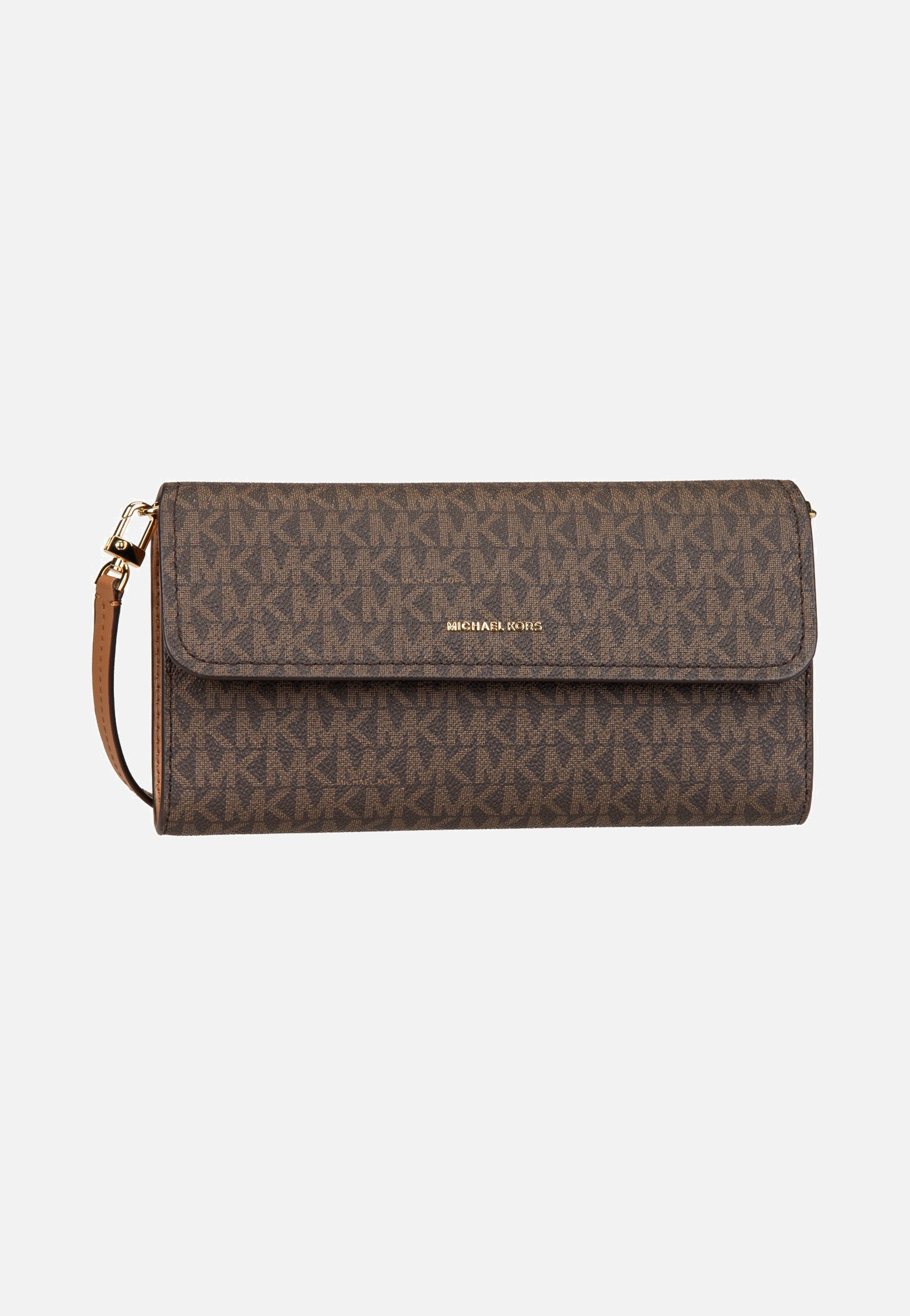 Michael Kors Jet Set SM Ew Flap Crossbody Brown/Acorn Evening Bag