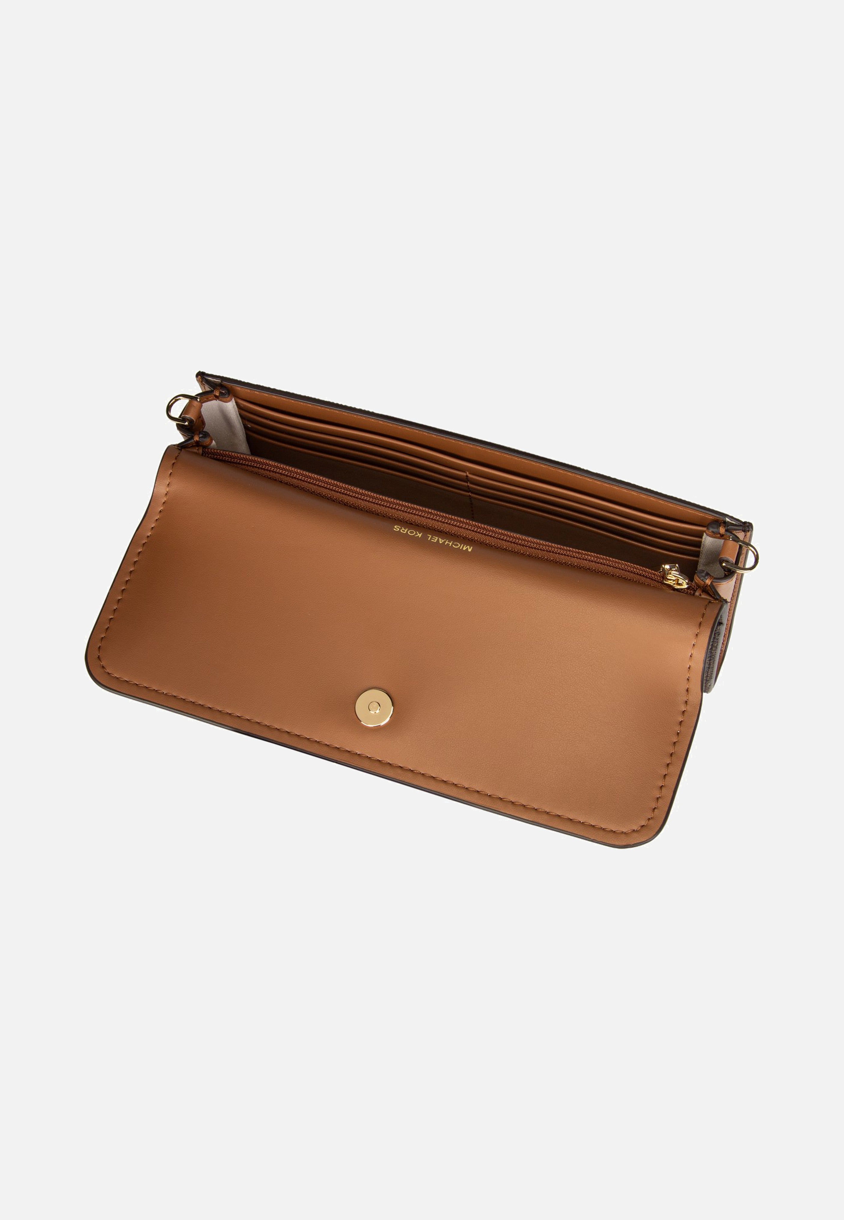 Michael Kors - Jet Set SM Ew Flap Crossbody Brown/Acorn - Evening Bag | Women-Image
