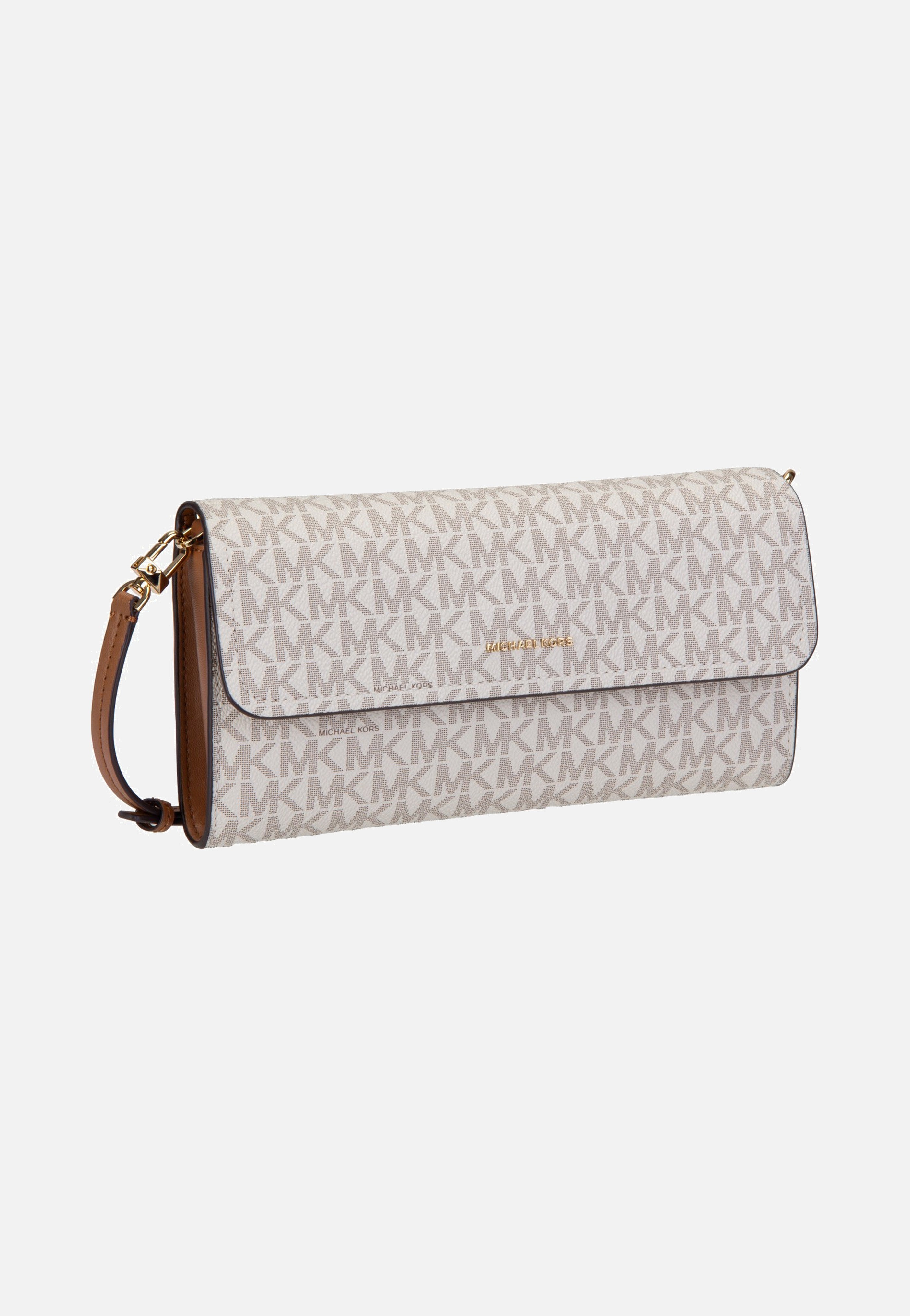 Michael Kors Jet Set SM Ew Flap Crossbody Vanilla/Acorn - Evening 
