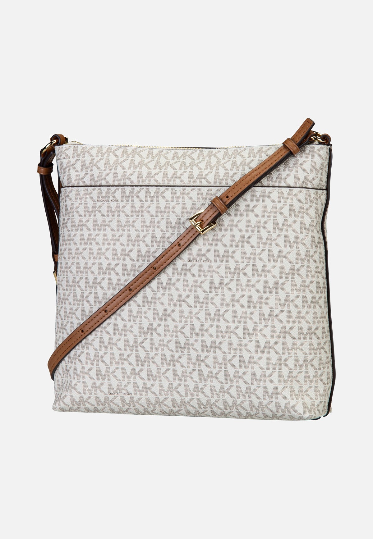 Michael Kors Jet Set Travel LG Ns Tz Xbody Vanilla/Acorn Sac à bandoulière