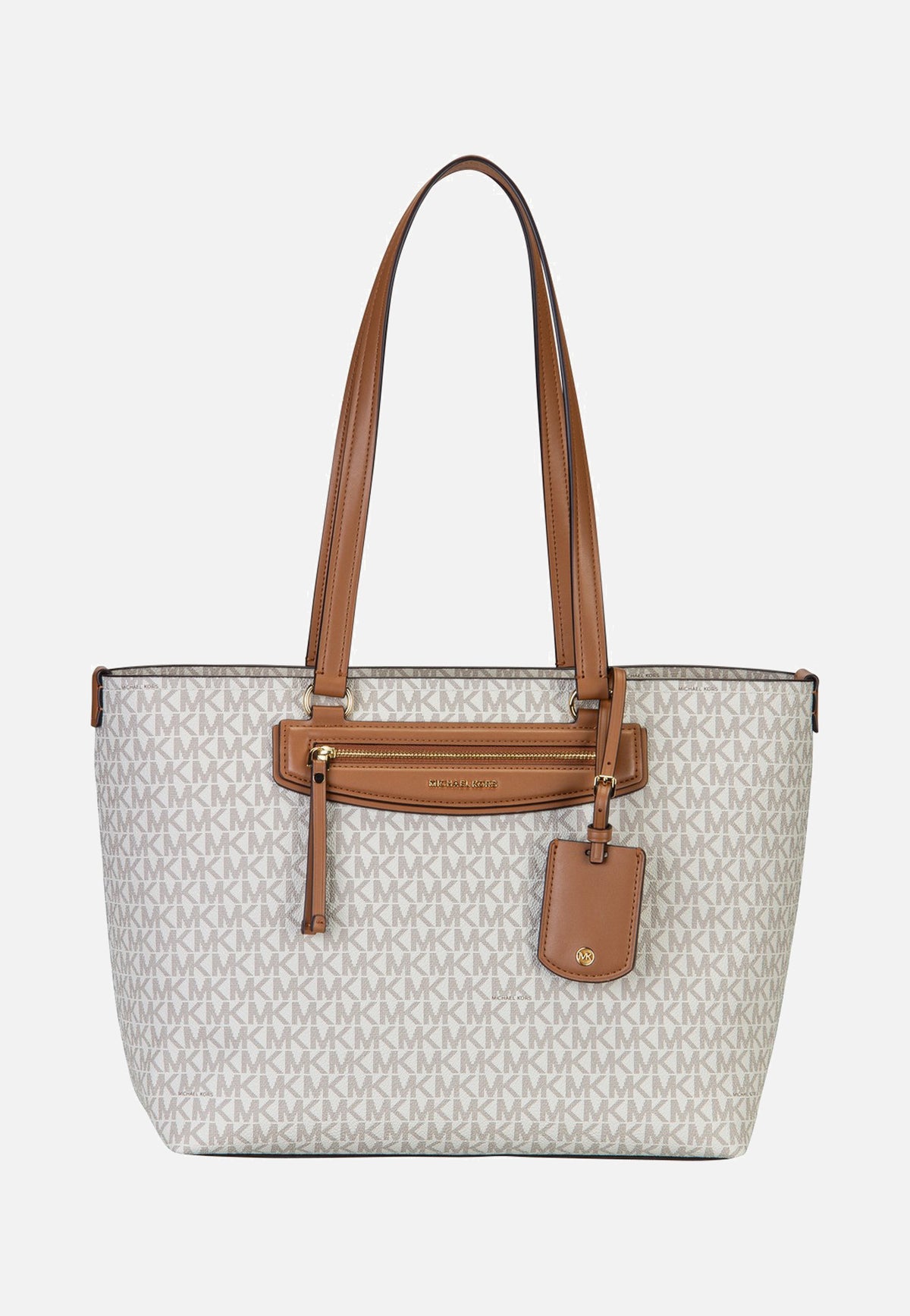 Michael Kors Jet Set Travel MD Ew Tz Tote Vanilla/Acorn Client