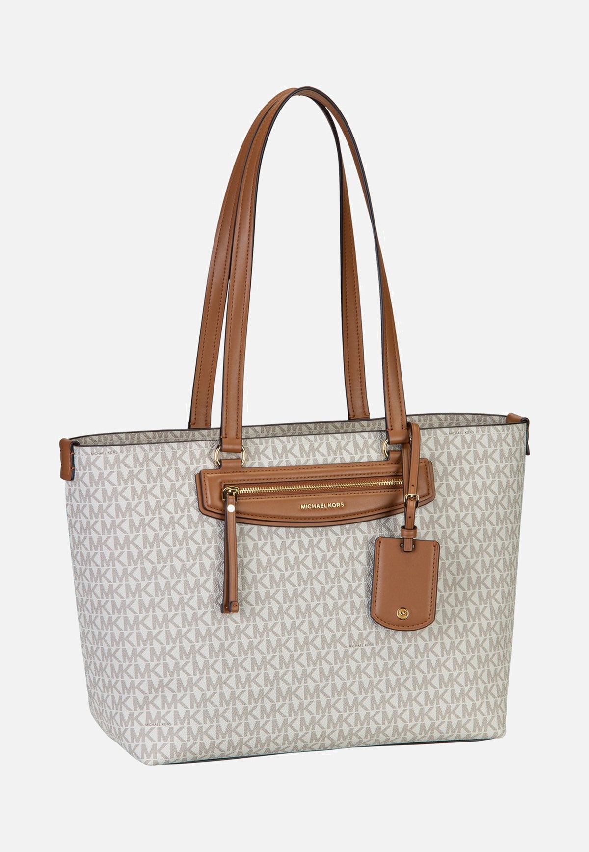 Michael Kors Jet Set Travel MD Ew Tz Tote Vanilla/Acorn Client