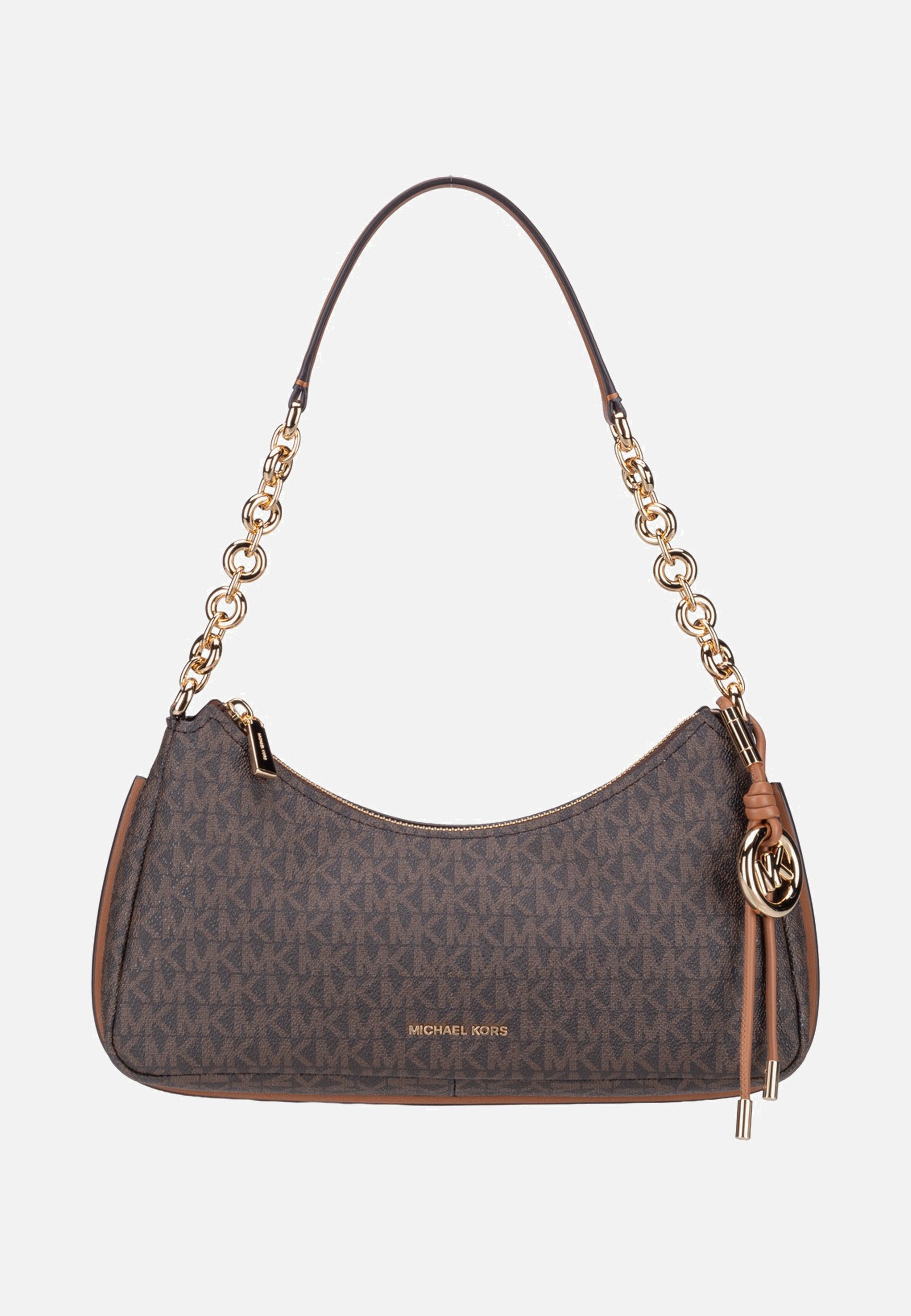 Michael Kors Nolita MD Chain Pouchette Brown/Acorn Clutch