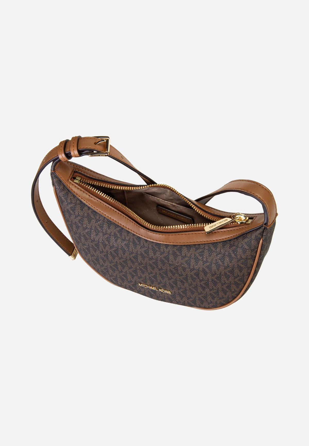 Michael Kors Skye MD Conv Sling Xbody Brown/Acorn Sac à bandoulière