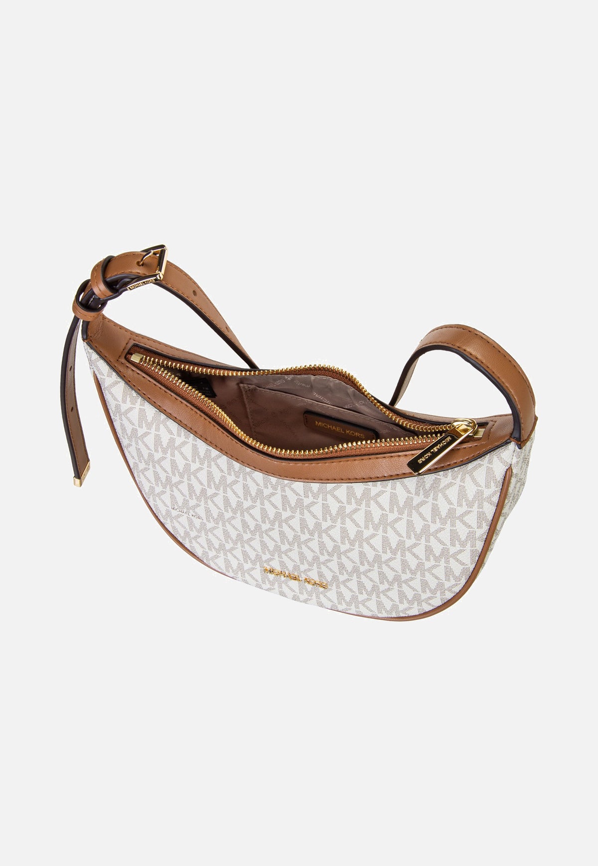 Michael Kors Skye MD Conv Sling Xbody Vanilla/Acorn Bolso bandolera