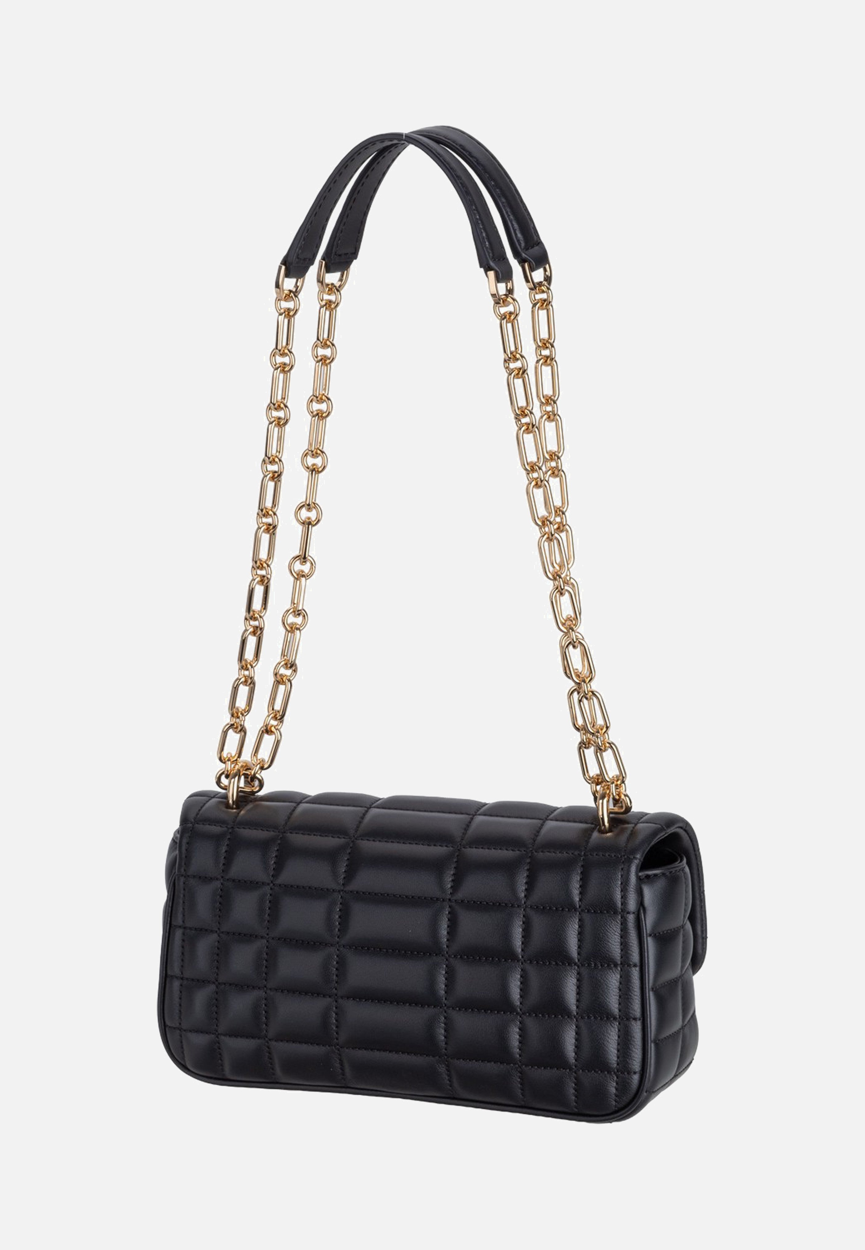 Michael Kors Tribeca Small Conv Chain Shldr Black Evening Bag
