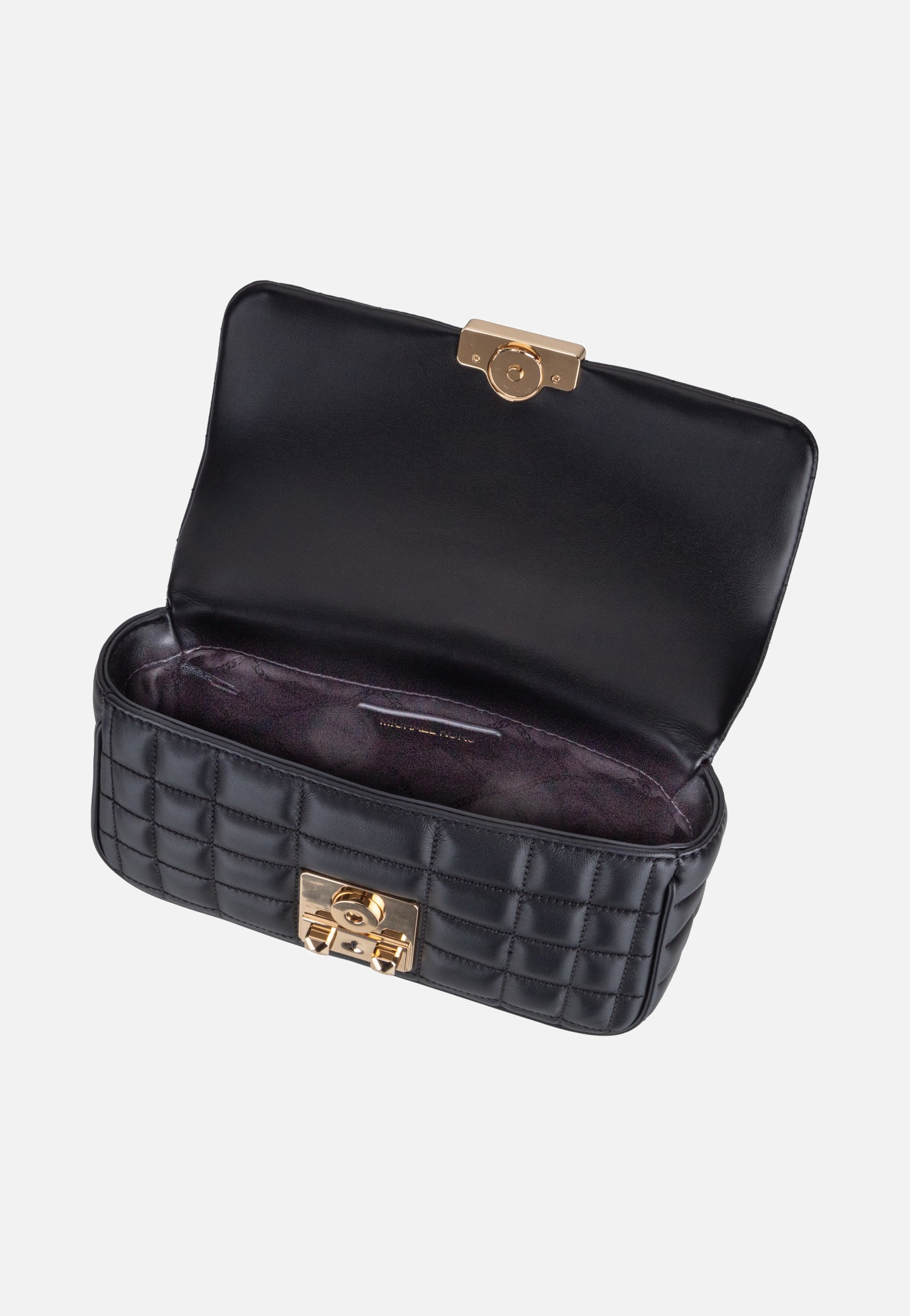 Michael Kors Tribeca Small Conv Chain Shldr Black Evening Bag