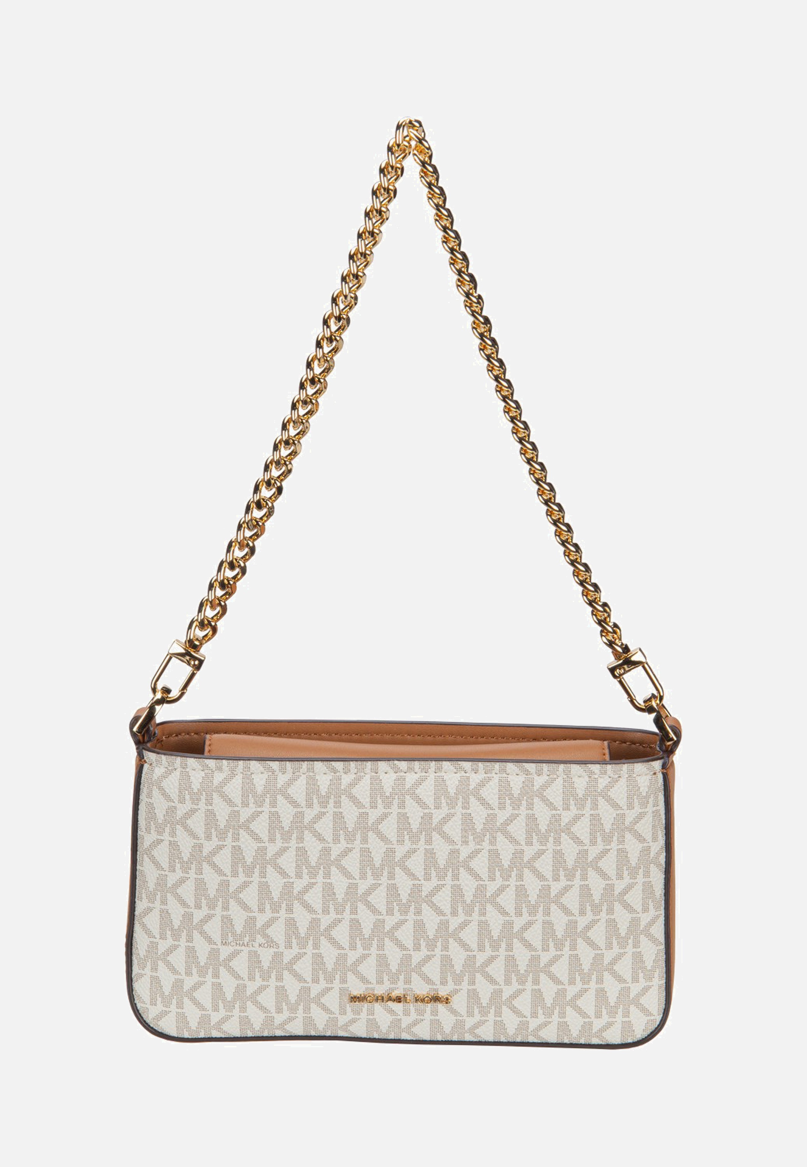 Michael Kors - Bryant SM Conv Xbody Pouchette Vanilla/Acorn - Evening Bag | Women-Image