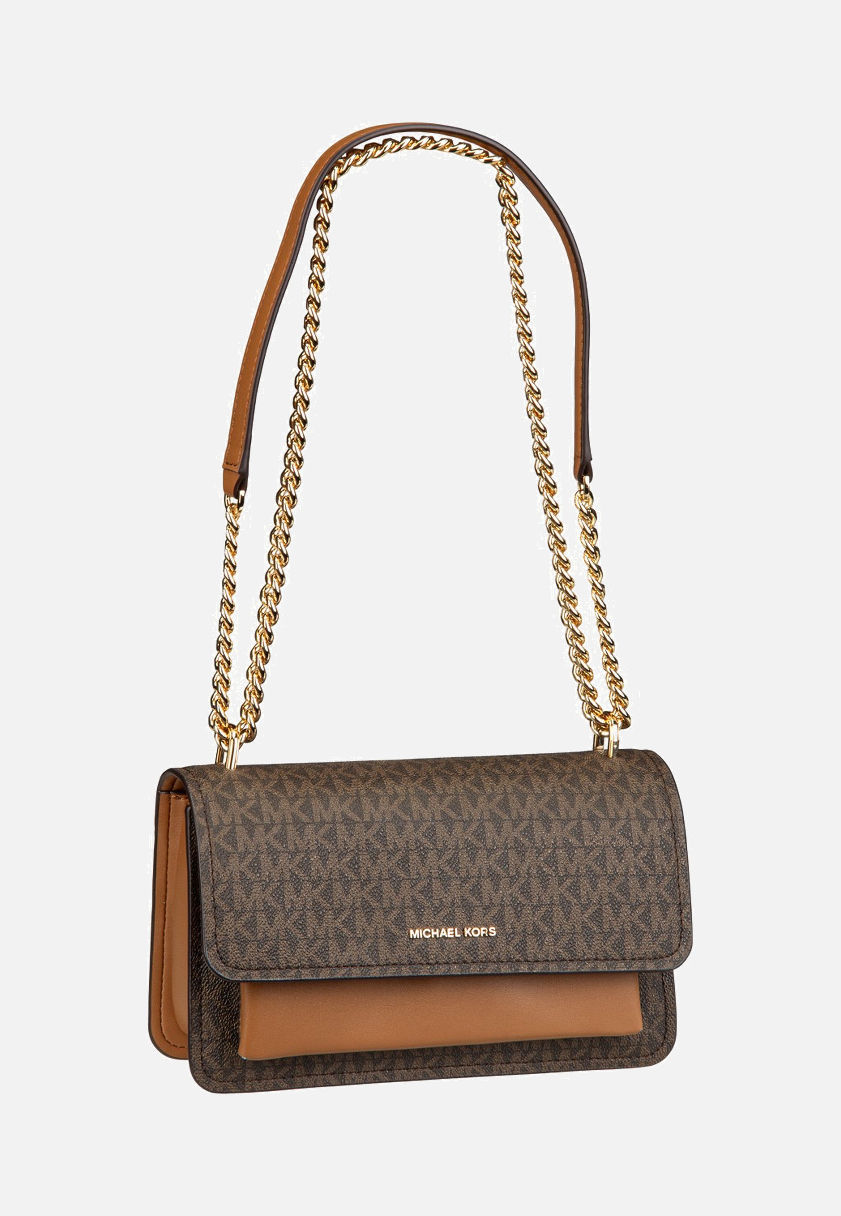 Michael Kors Claire LG Shoulder MK Sig Brown/Acorn Shoulder Bag