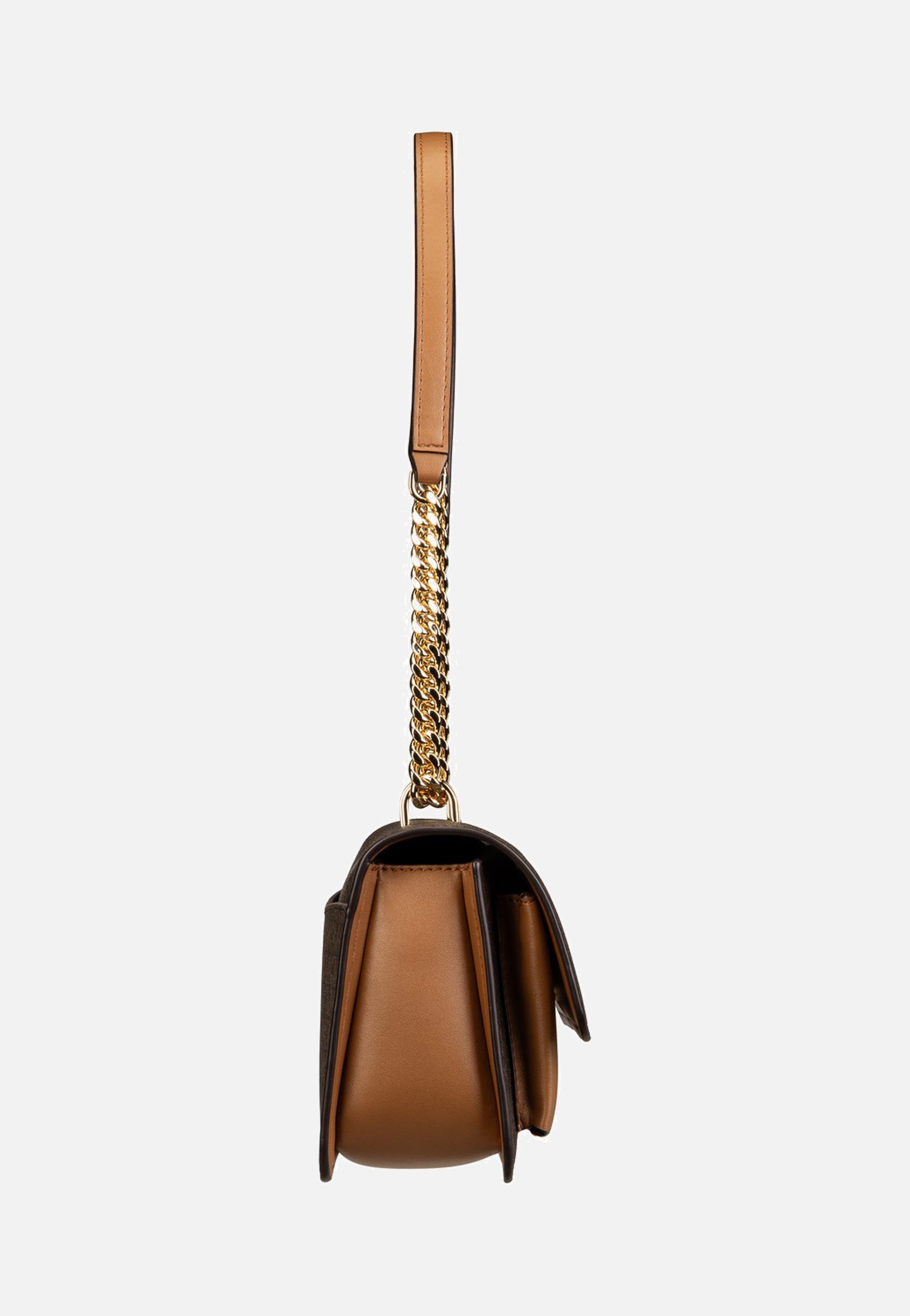Michael Kors Claire LG Shoulder MK Sig Brown/Acorn Shoulder Bag