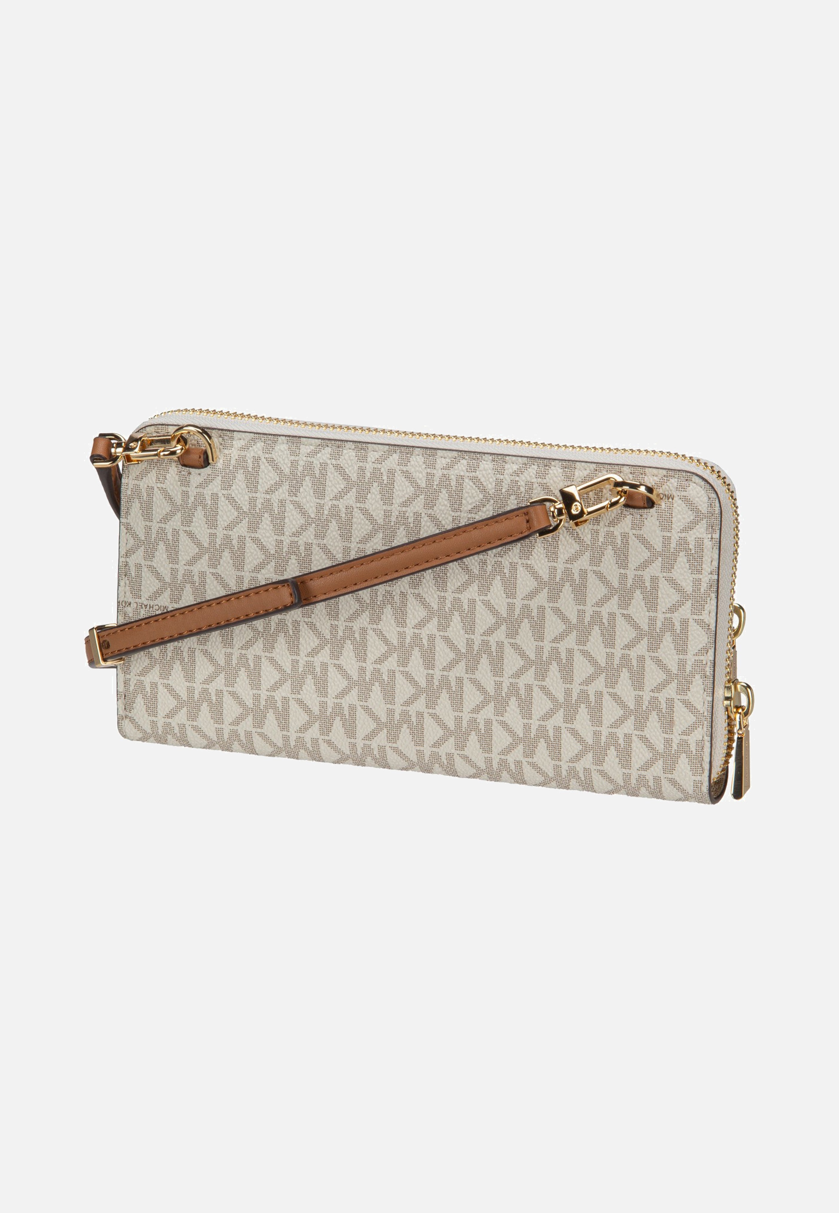Michael Kors Jet Set LG Continental Xbody Vanilla/Acorn Evening Bag
