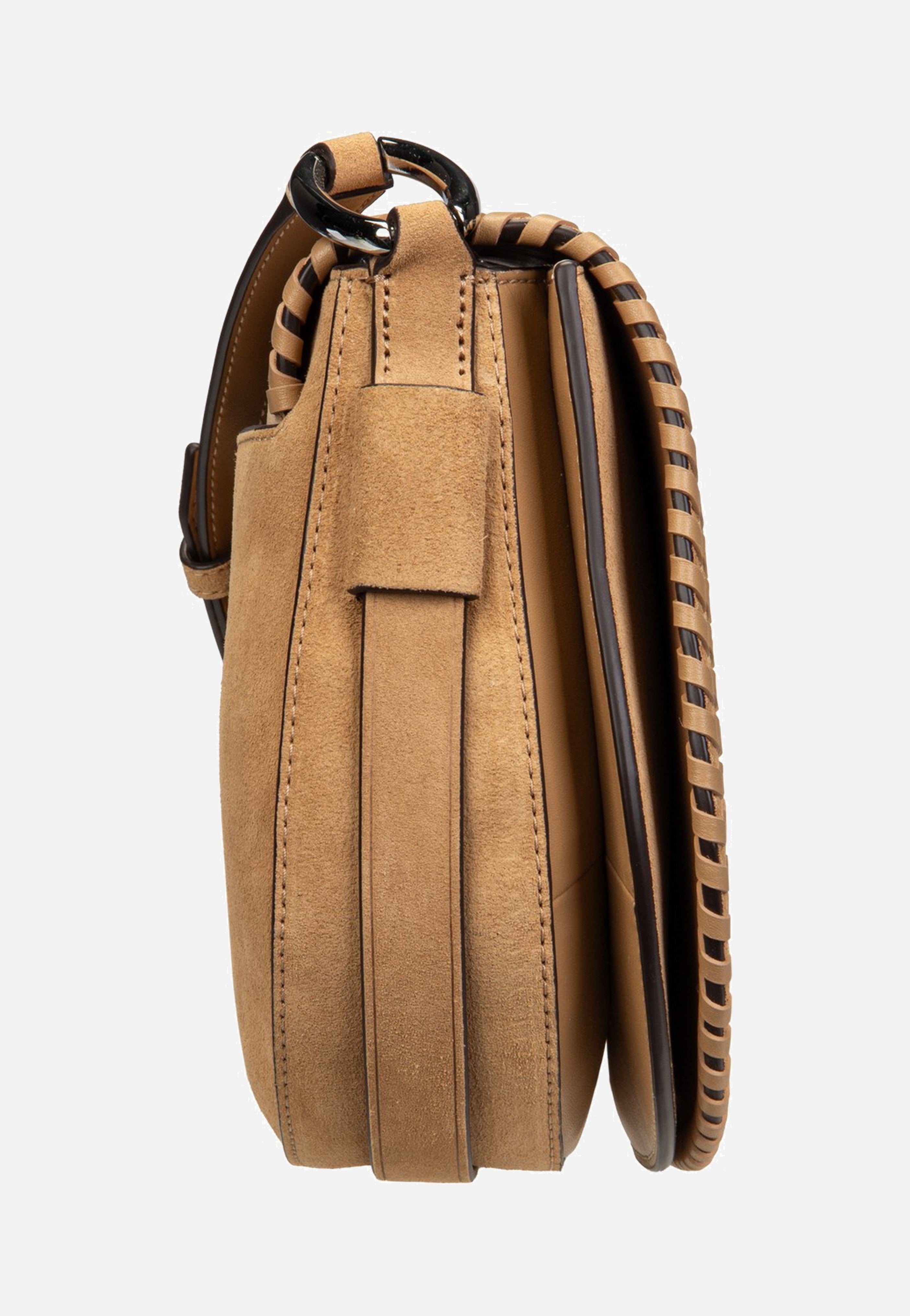 Michael Kors Josie MD Saddle Flap Peanut Saddle Bag