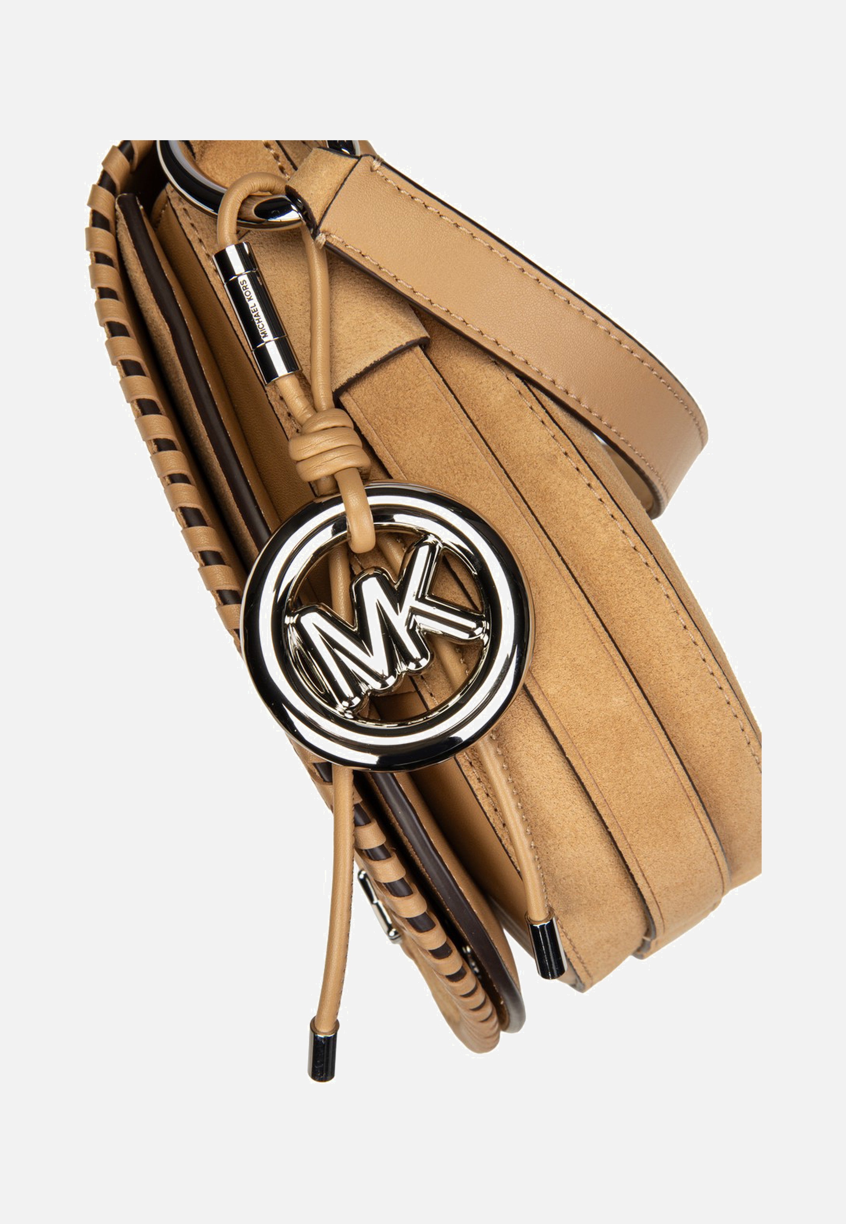 Michael Kors Josie MD Saddle Flap Peanut Saddle Bag