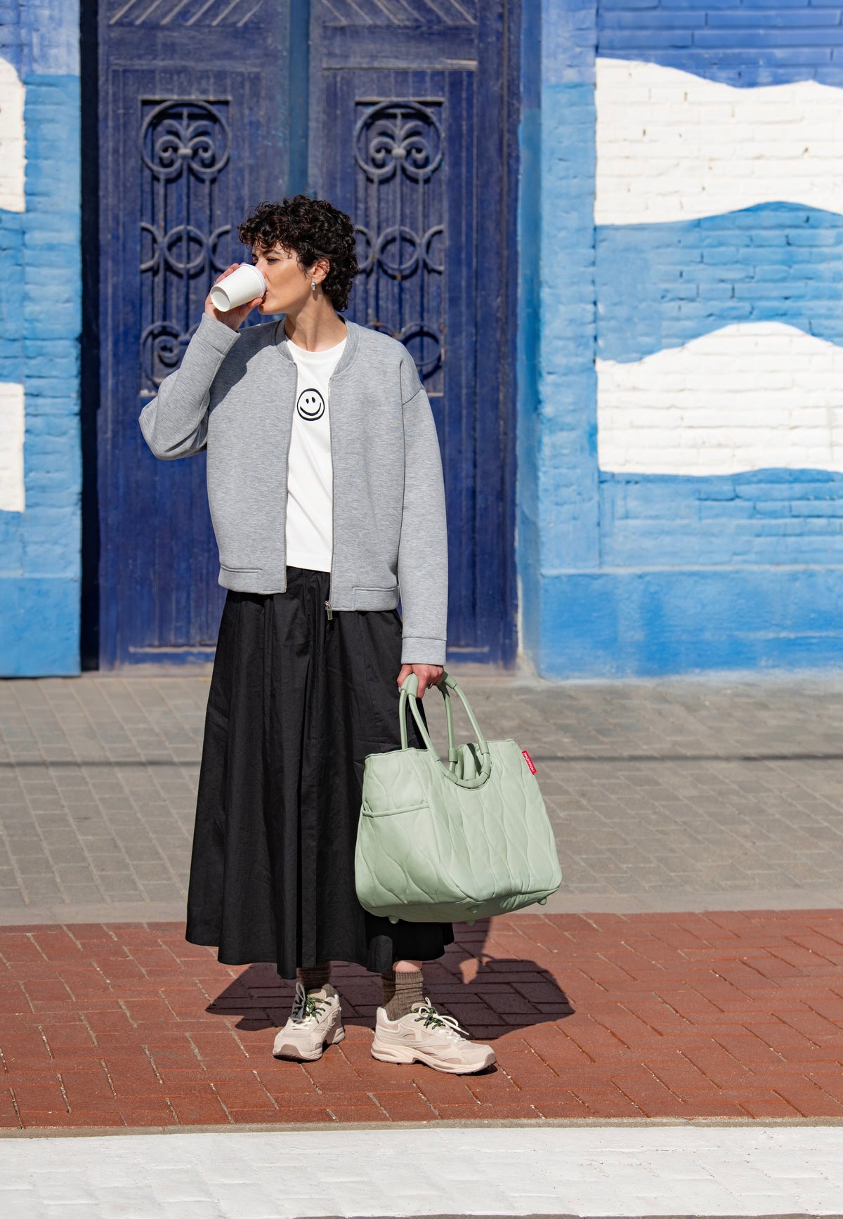 reisenthel Loopshopper L Puffer Iced Matcha Cesta de la compra