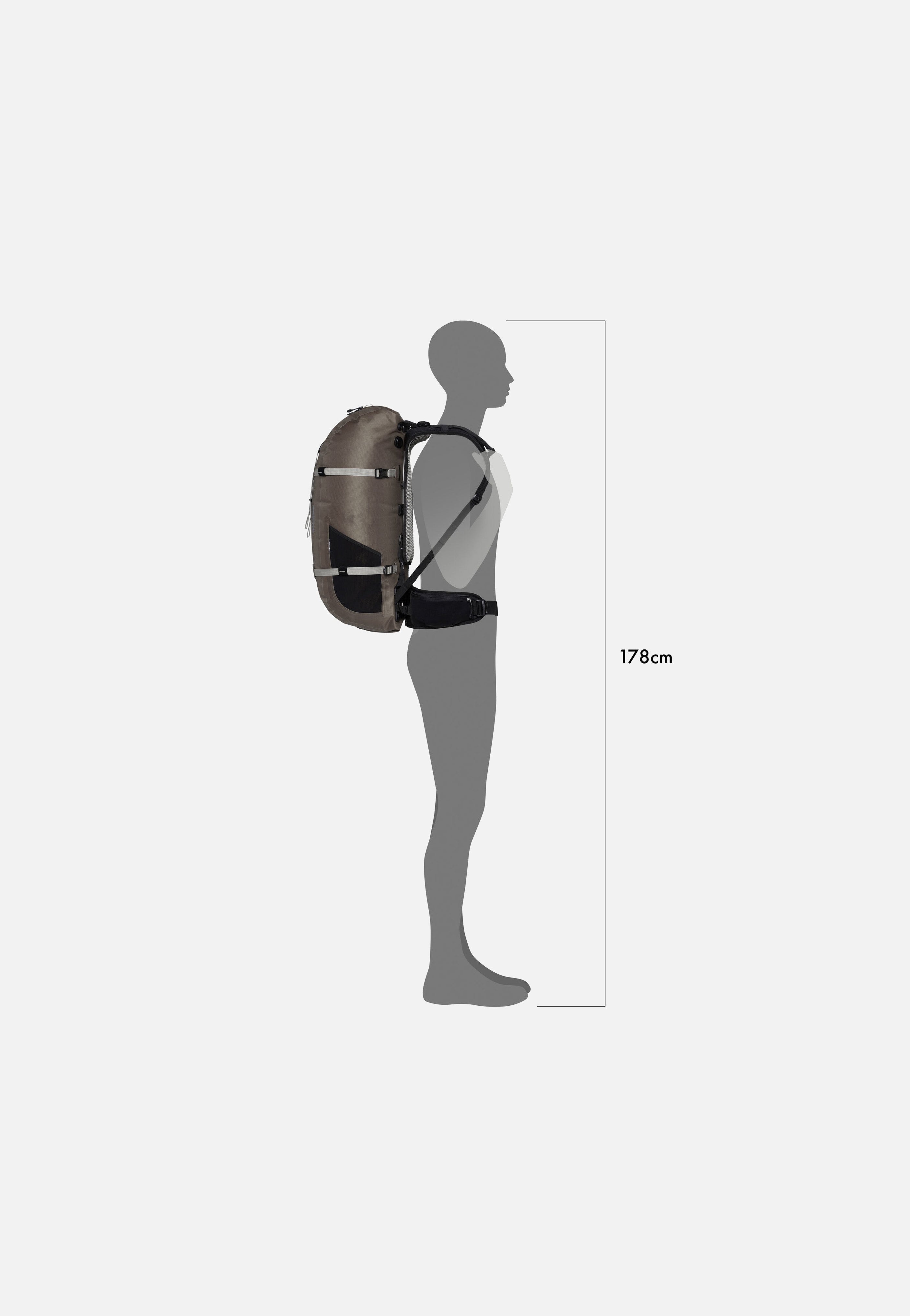 ORTLIEB - Atrack 35L Dark Sand - Travel Backpack | Neutral-Image
