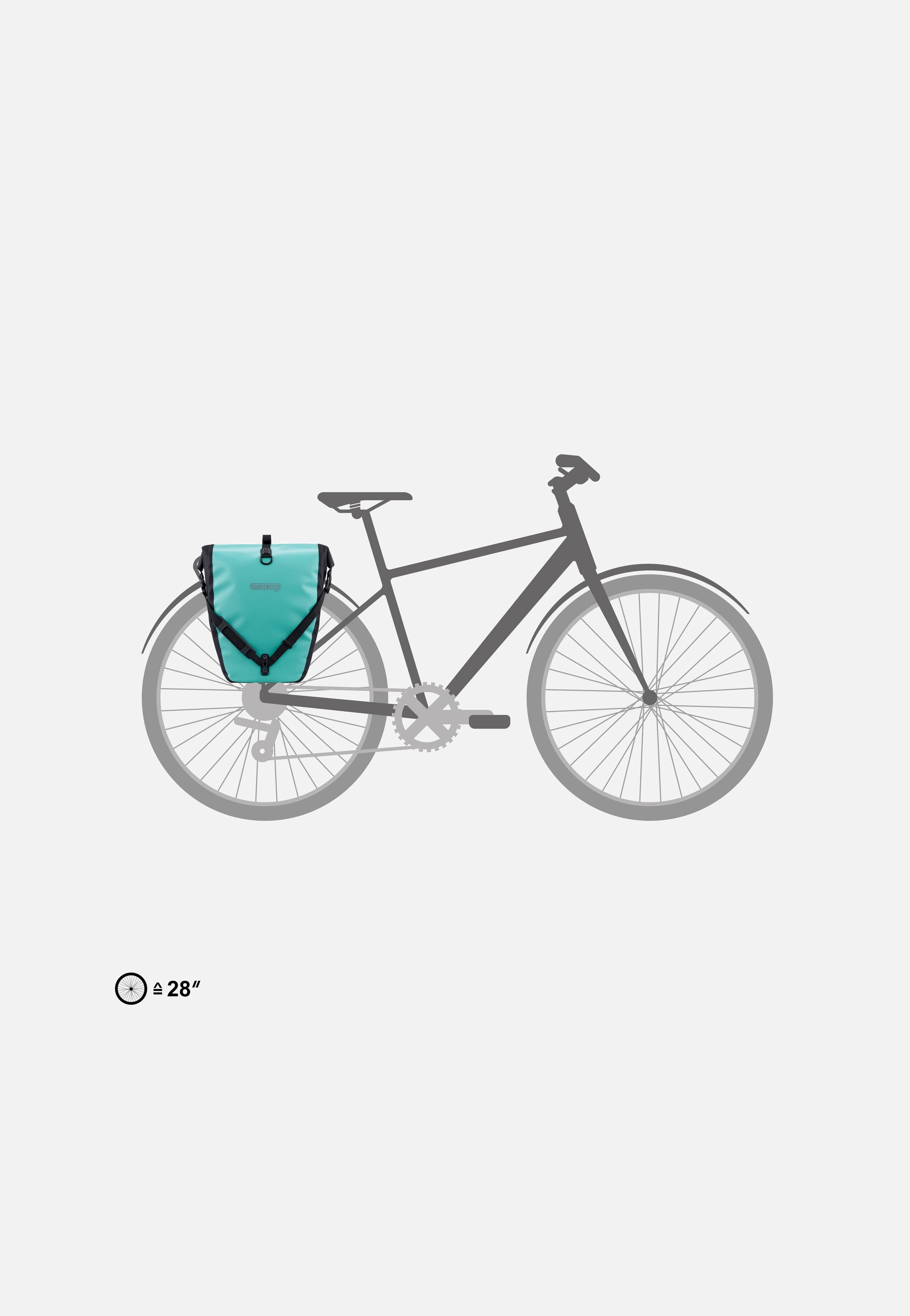 ORTLIEB Back-Roller Free QL2.1 Lagoon Black Bike Bag