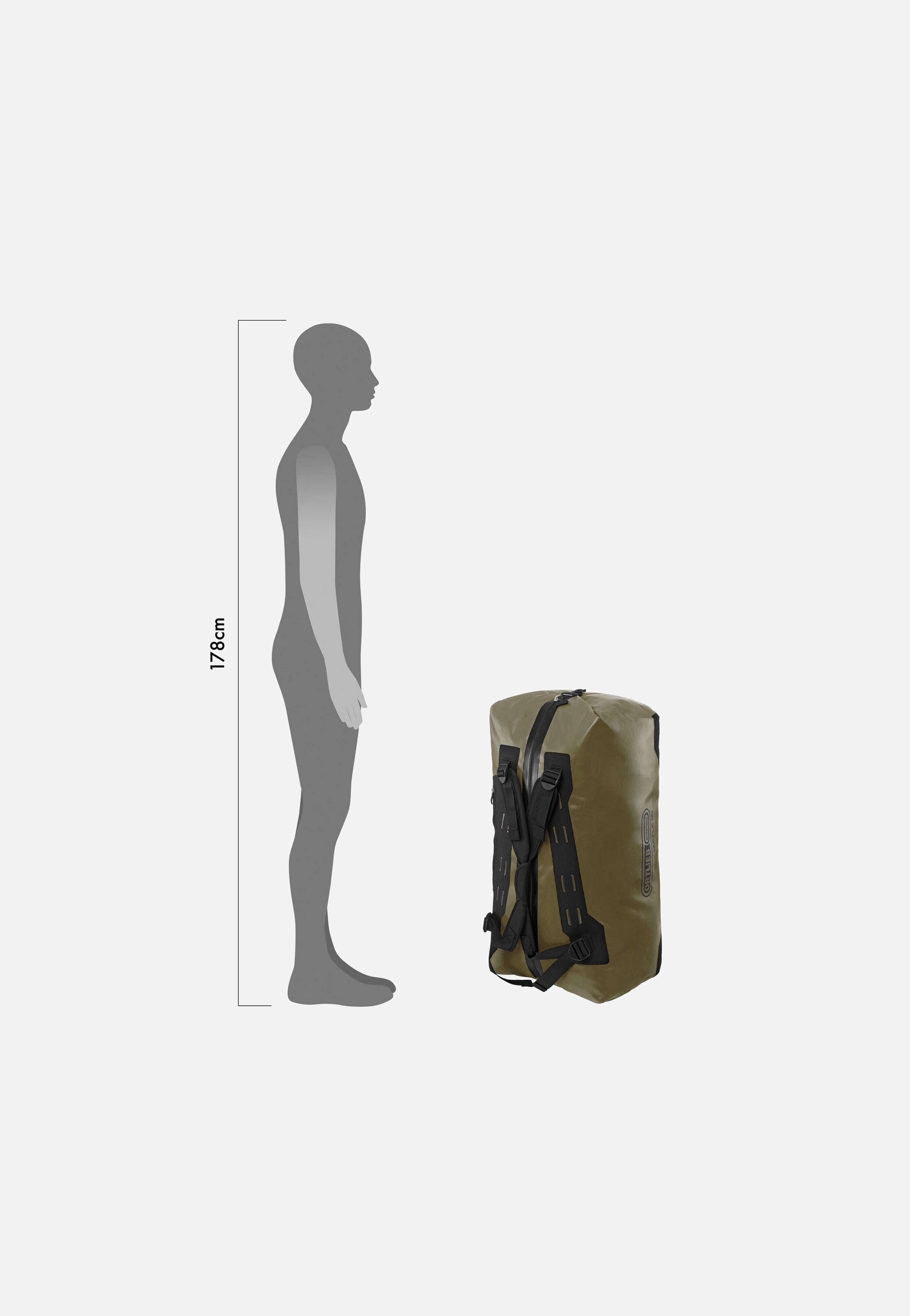 ORTLIEB - Duffle 110L Olive-Black - Dufflebag | Neutral-Image