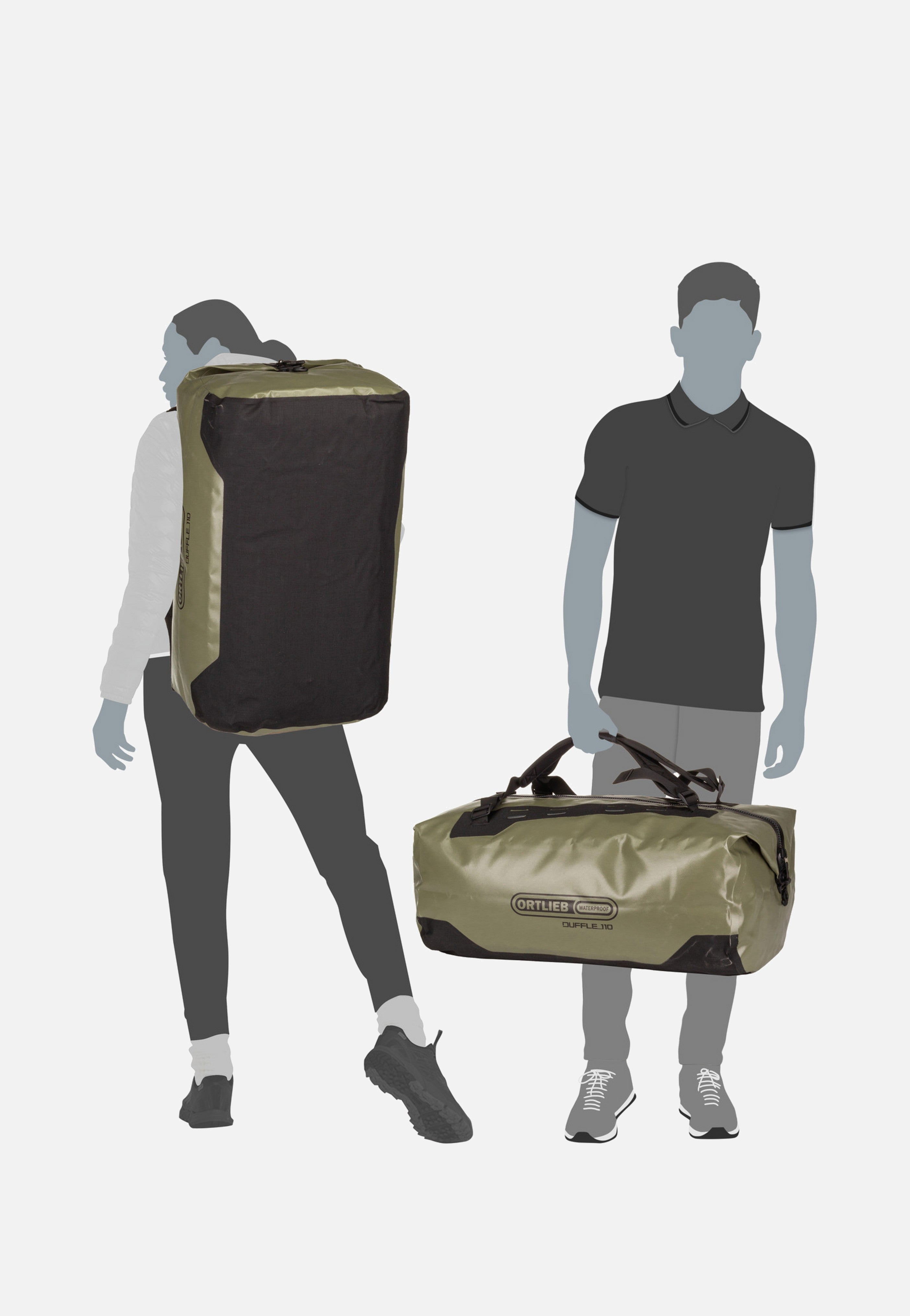 ORTLIEB - Duffle 110L Olive-Black - Dufflebag | Neutral-Image