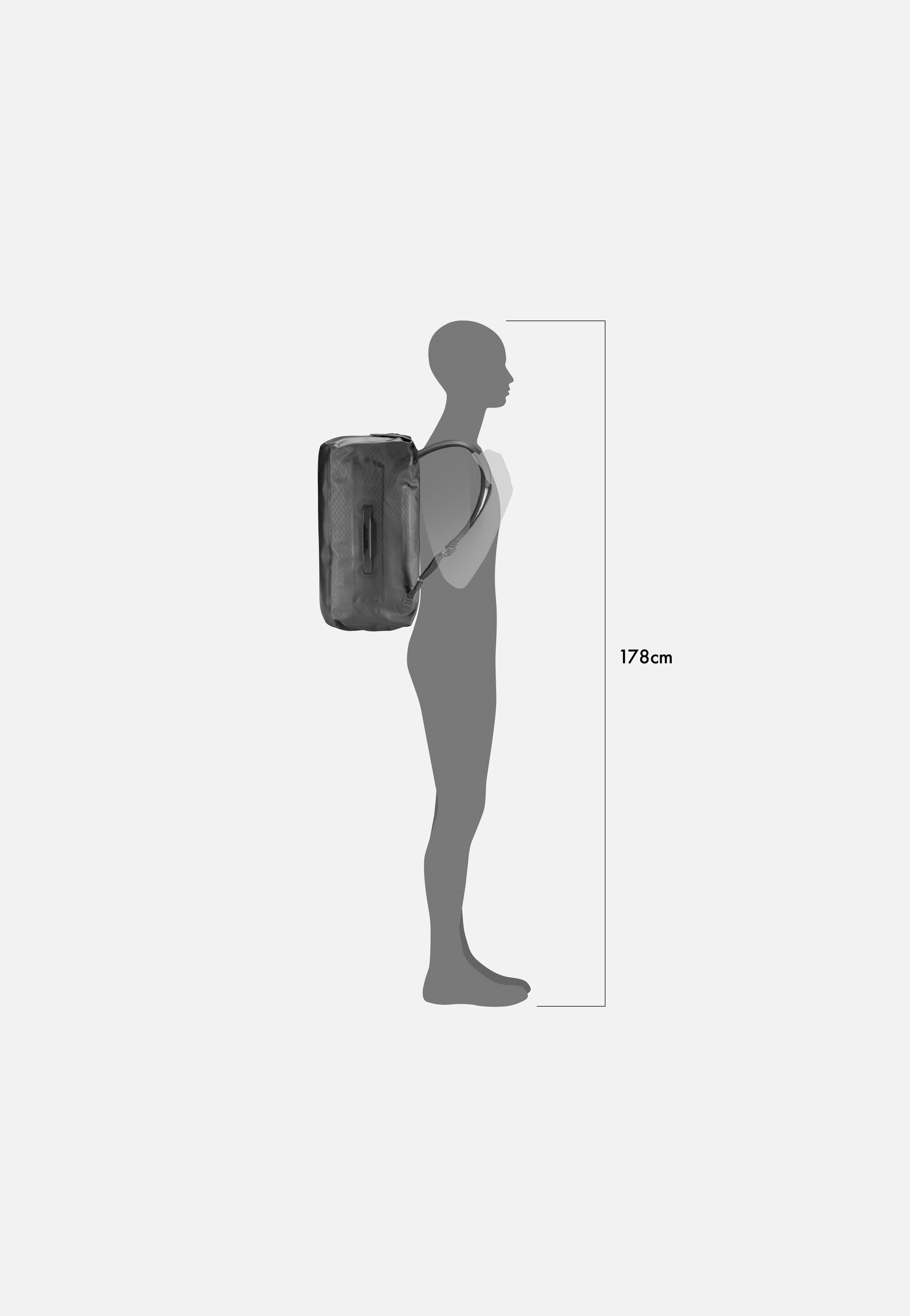ORTLIEB - Duffle Metrosphere 40L Black Embossed - Dufflebag | Neutral-Image