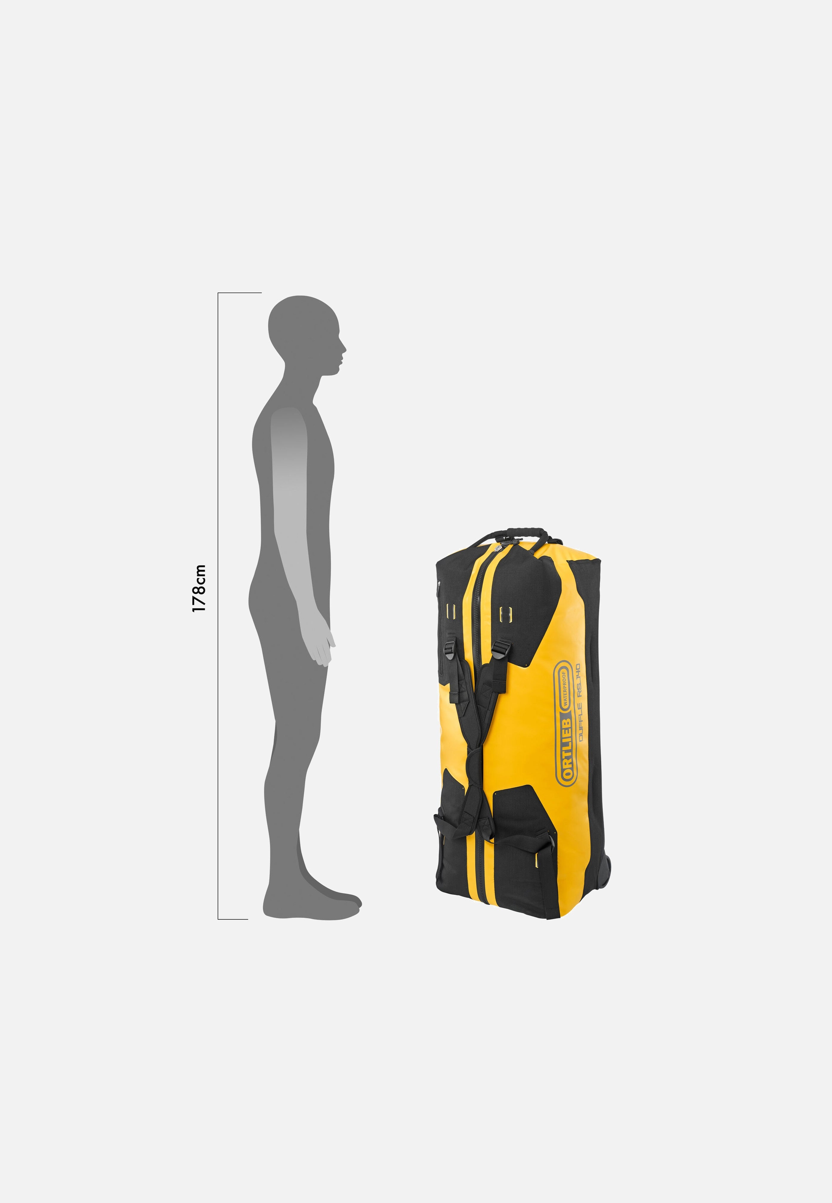 ORTLIEB - Duffle RS 140L Sonnengelb Schwarz - Travel Bag | Neutral-Image