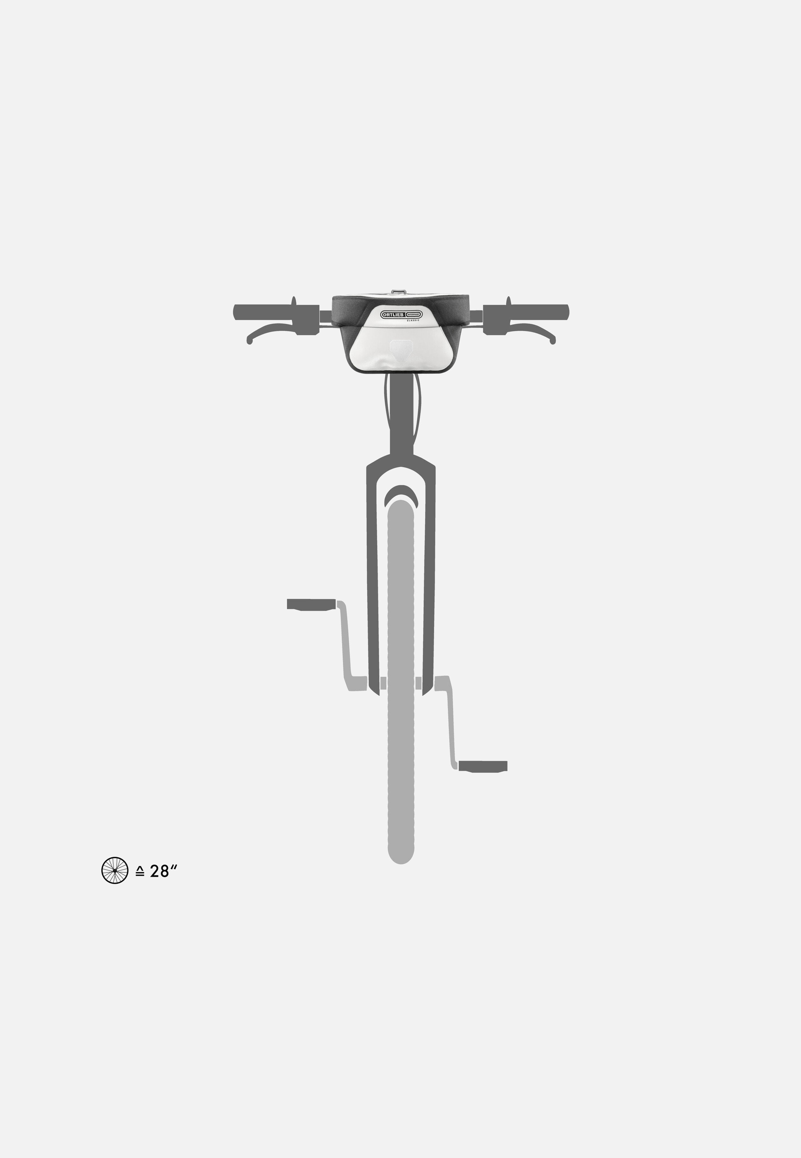 ORTLIEB - Ultimate 5L Weiß Schwarz - Handlebar Bag | Neutral-Image