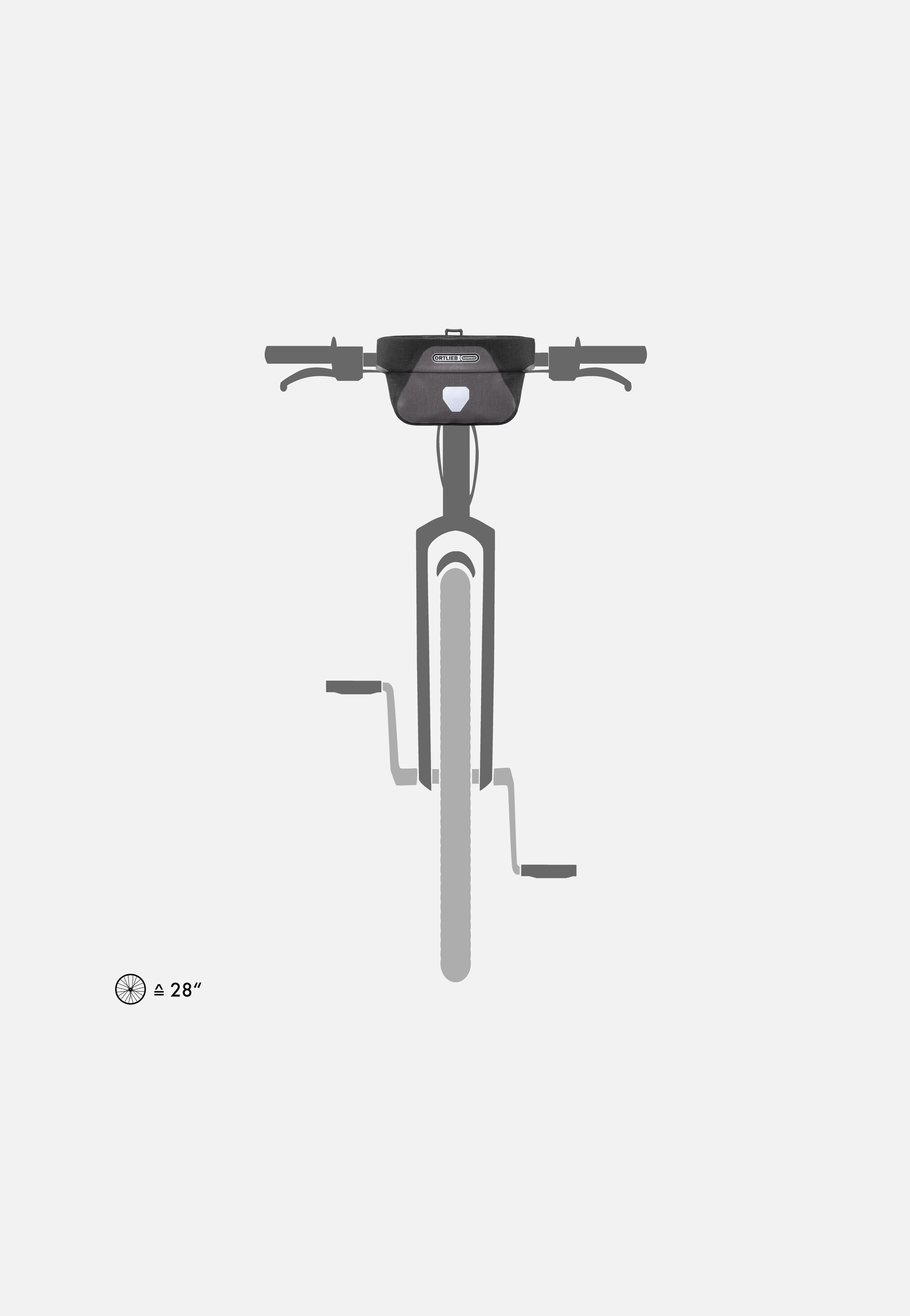 ORTLIEB - Ultimate Plus 5L Granit Schwarz - Handlebar Bag | Neutral-Image