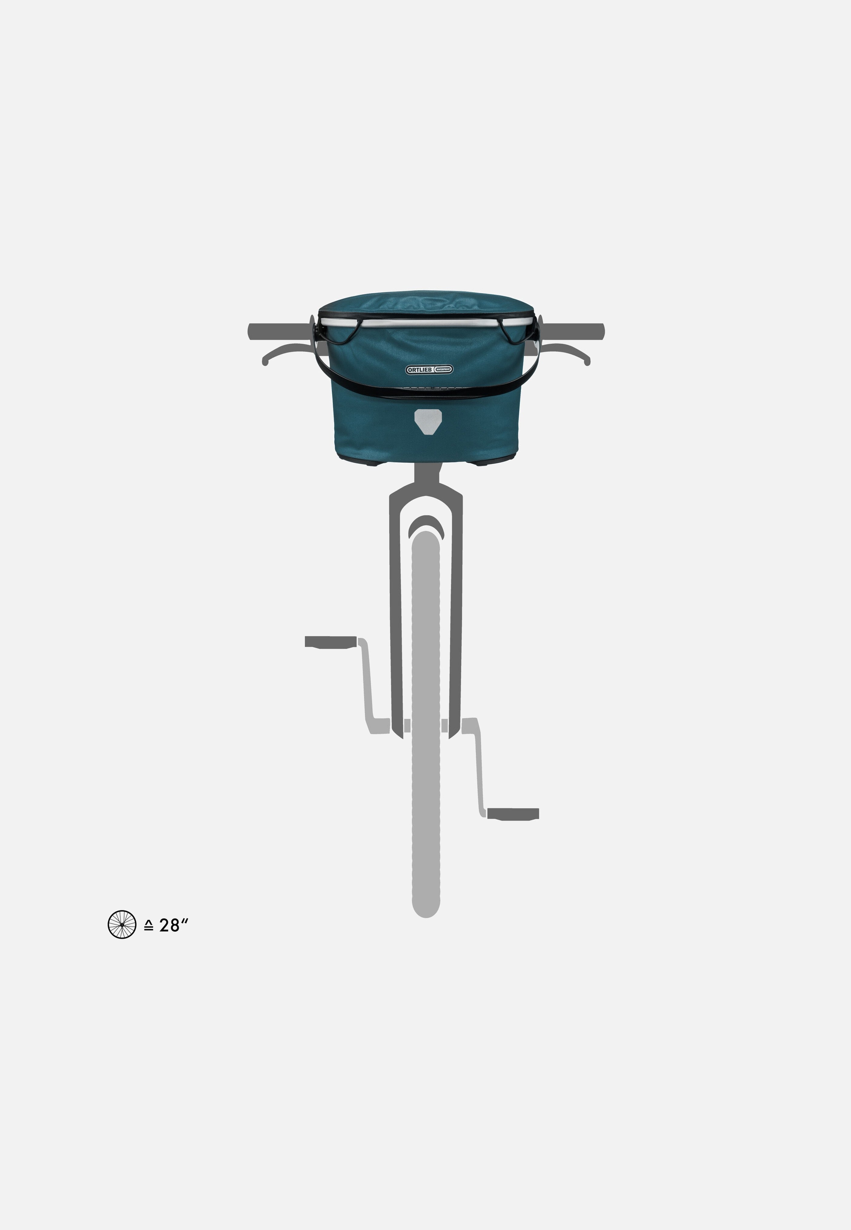 ORTLIEB - Up-Town Petrol - Bike Basket | Neutral-Image
