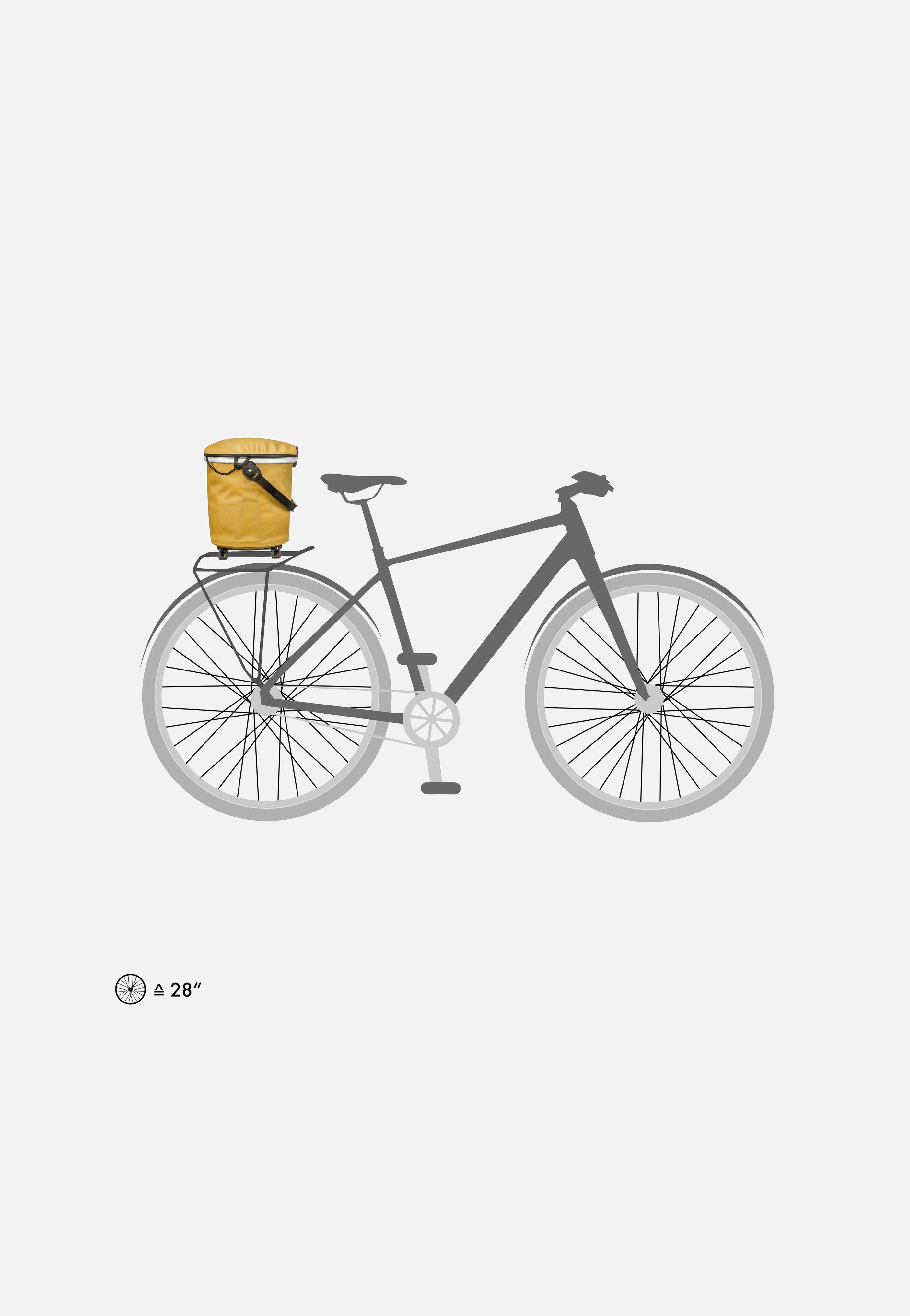 ORTLIEB - Up-Town Rack Mustard - Bike Basket | Neutral-Image