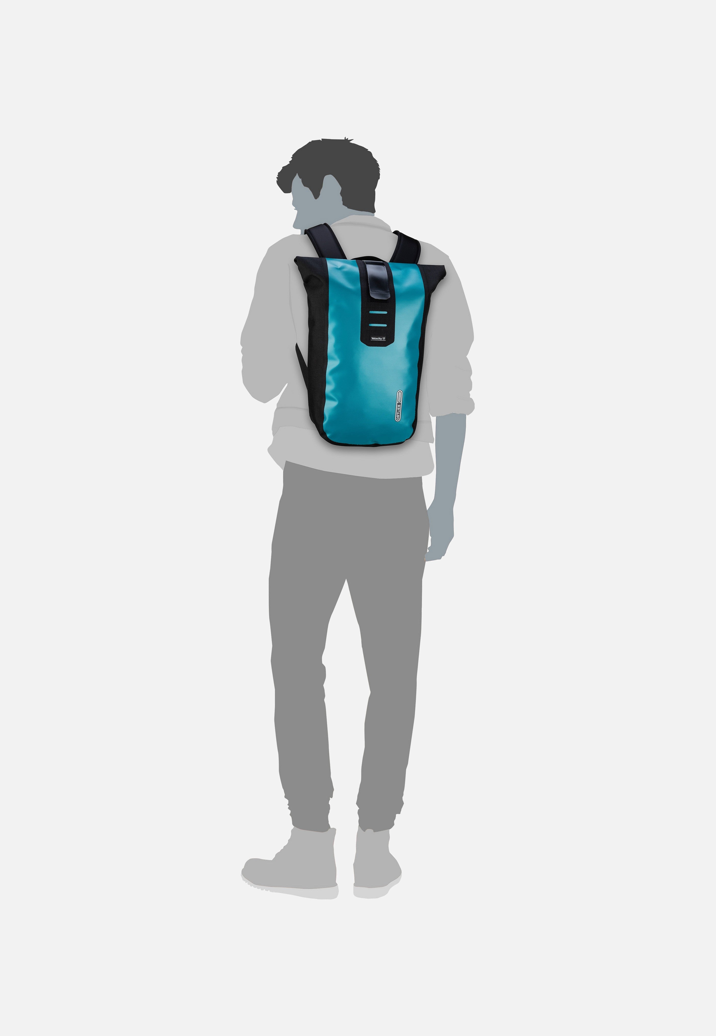 ORTLIEB - Velocity 17L Petrol-Black - Rolltop Backpack | Neutral-Image