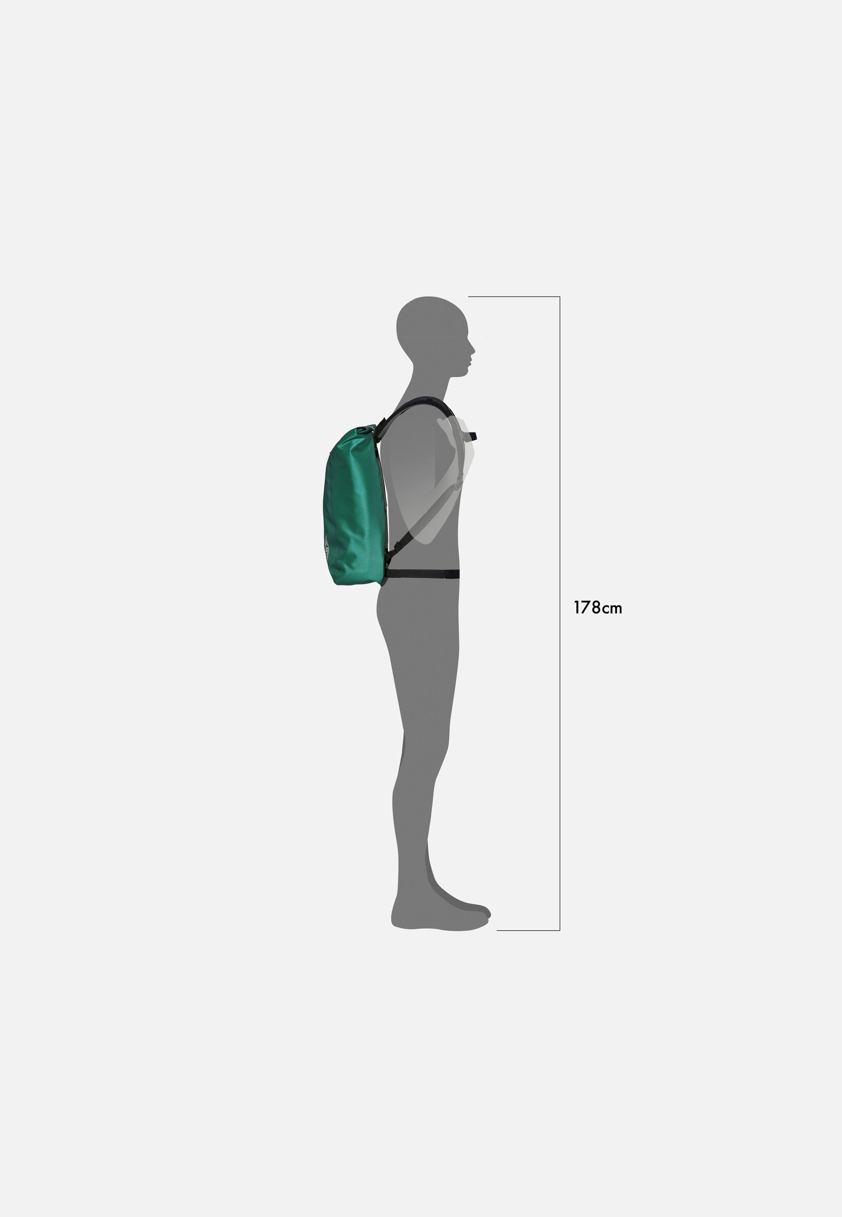 ORTLIEB - Velocity PS 17L Atlantis Green - Rolltop Backpack | Neutral-Image