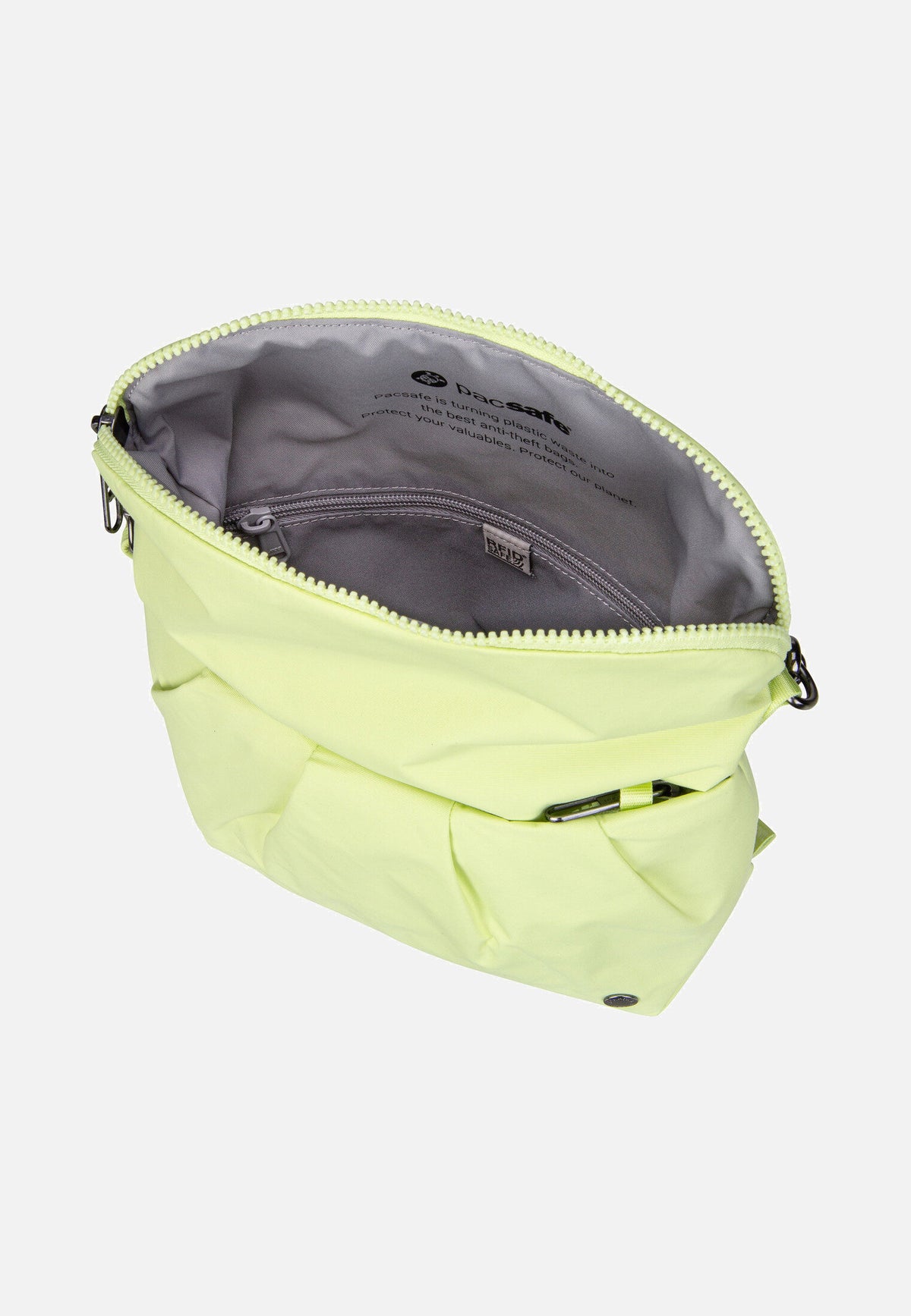Pacsafe CX Convertible Econyl Matcha Pouch Bag