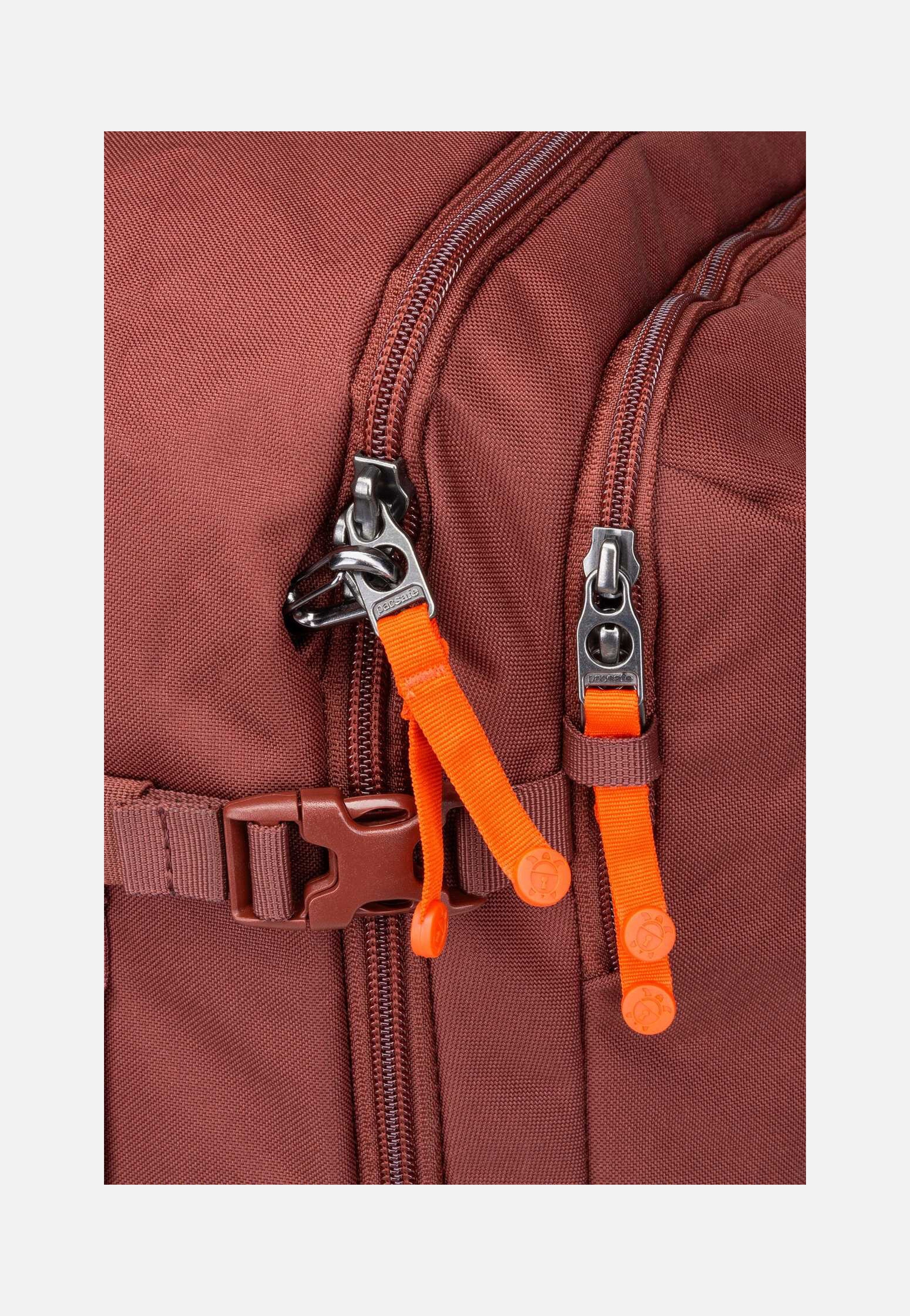 Pacsafe GO 34L Carry-On Garnet Red Travel Backpack