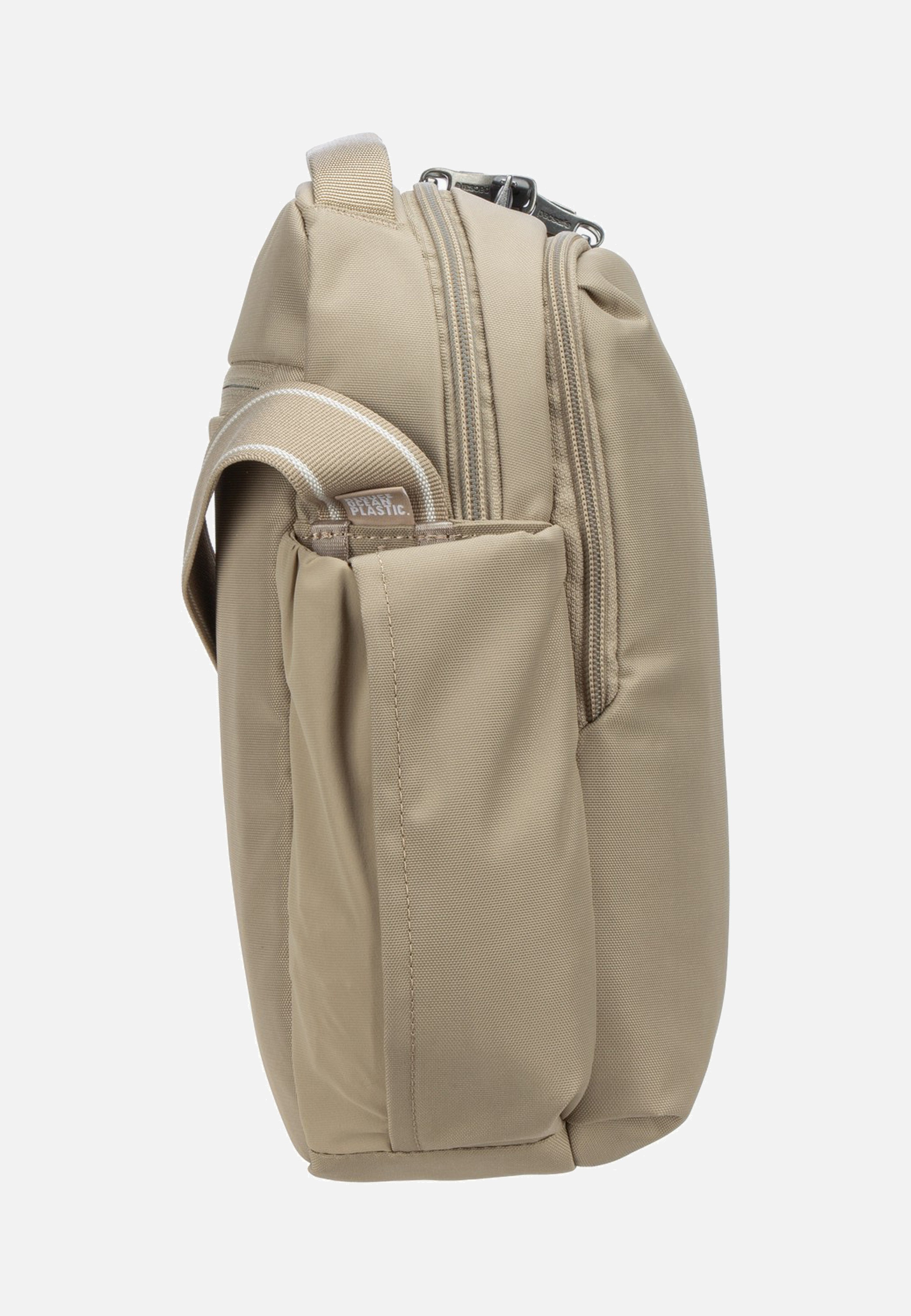 Pacsafe V Tour Beige Crossbody Bag