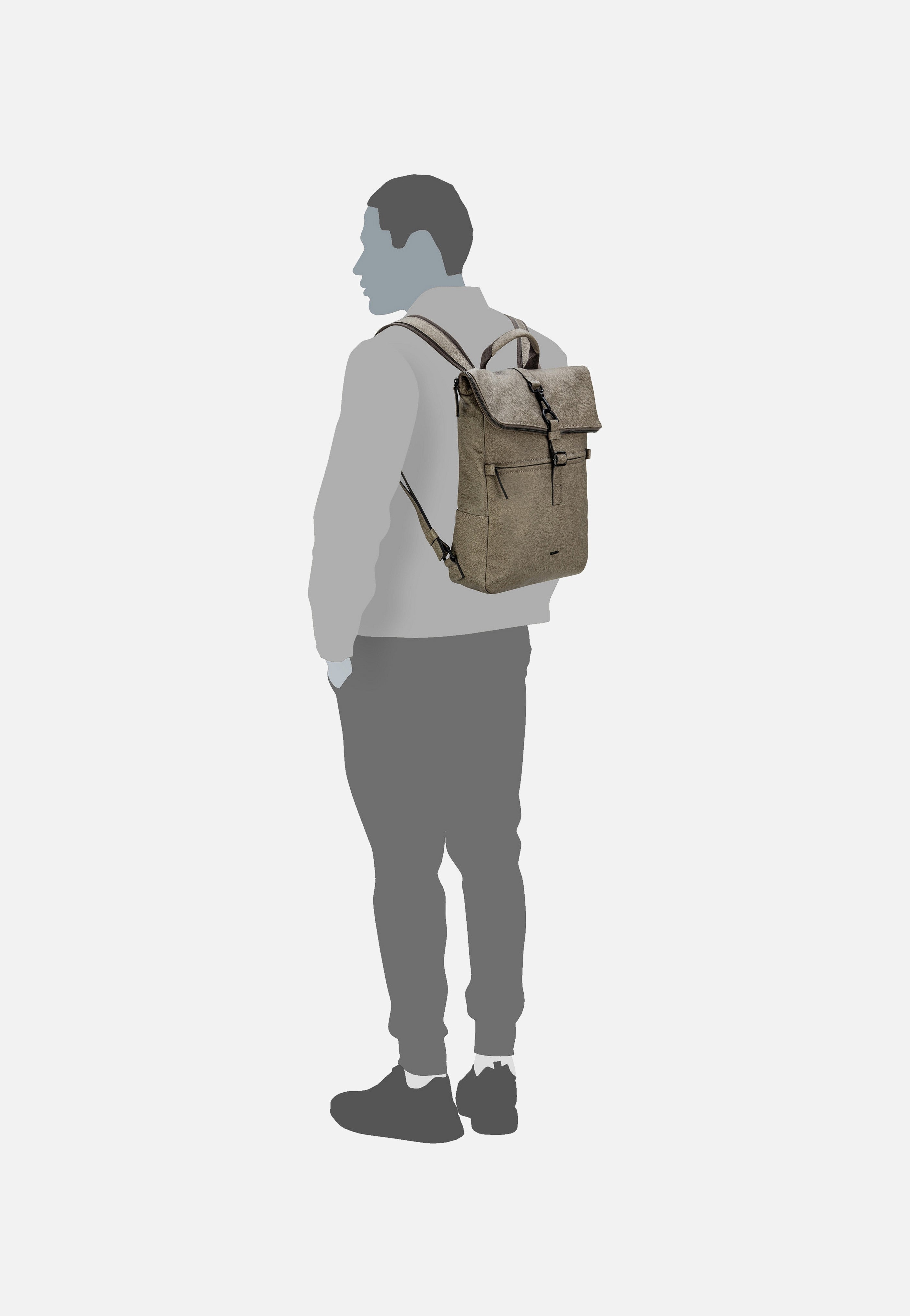 Picard - Casual 5470 Taupe - Rolltop Backpack | Neutral-Image