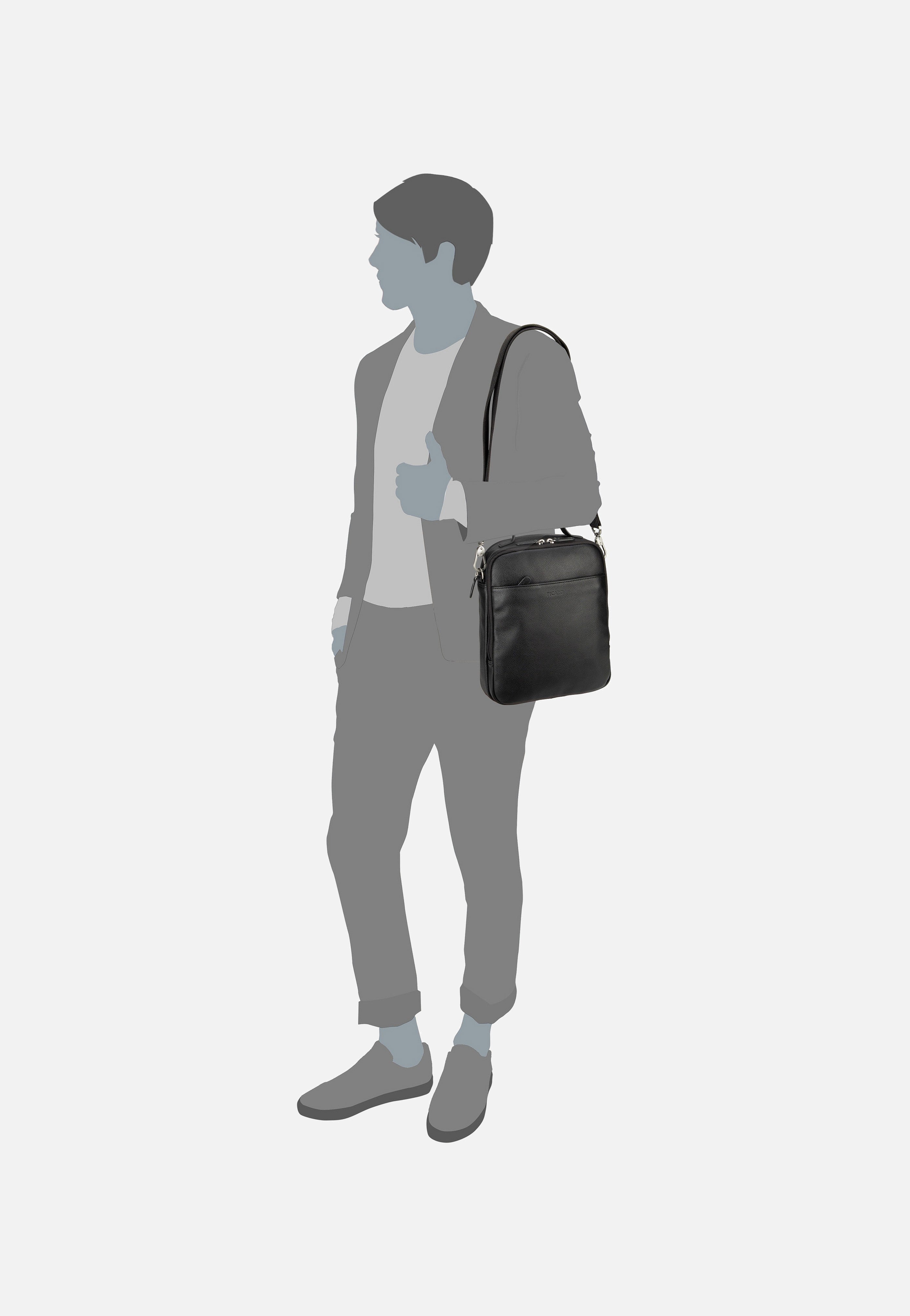 Picard Milano 7213 Schwarz Crossbody Bag