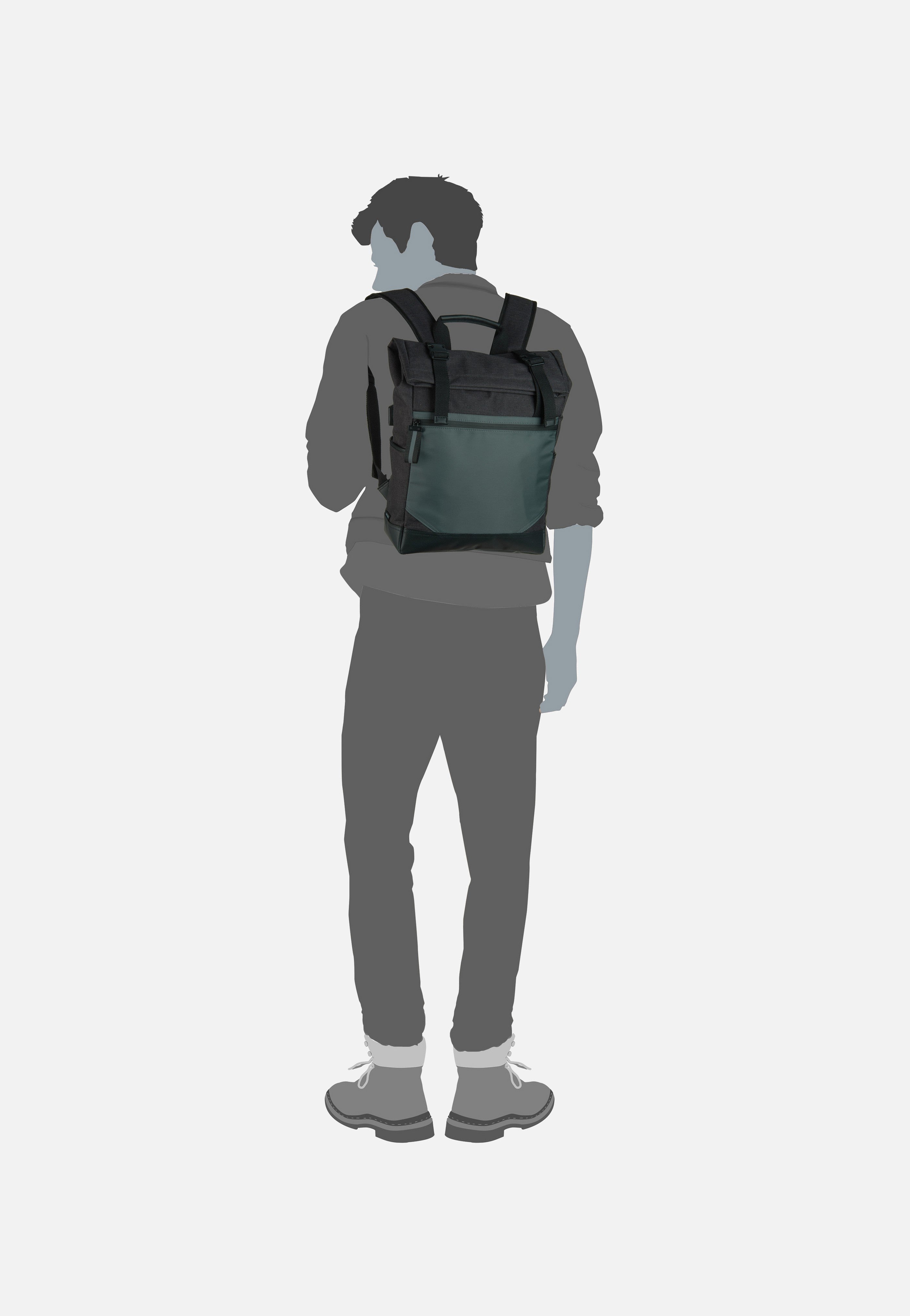 Picard - Speed 2393 Schwarz - Rolltop Backpack | Men-Image