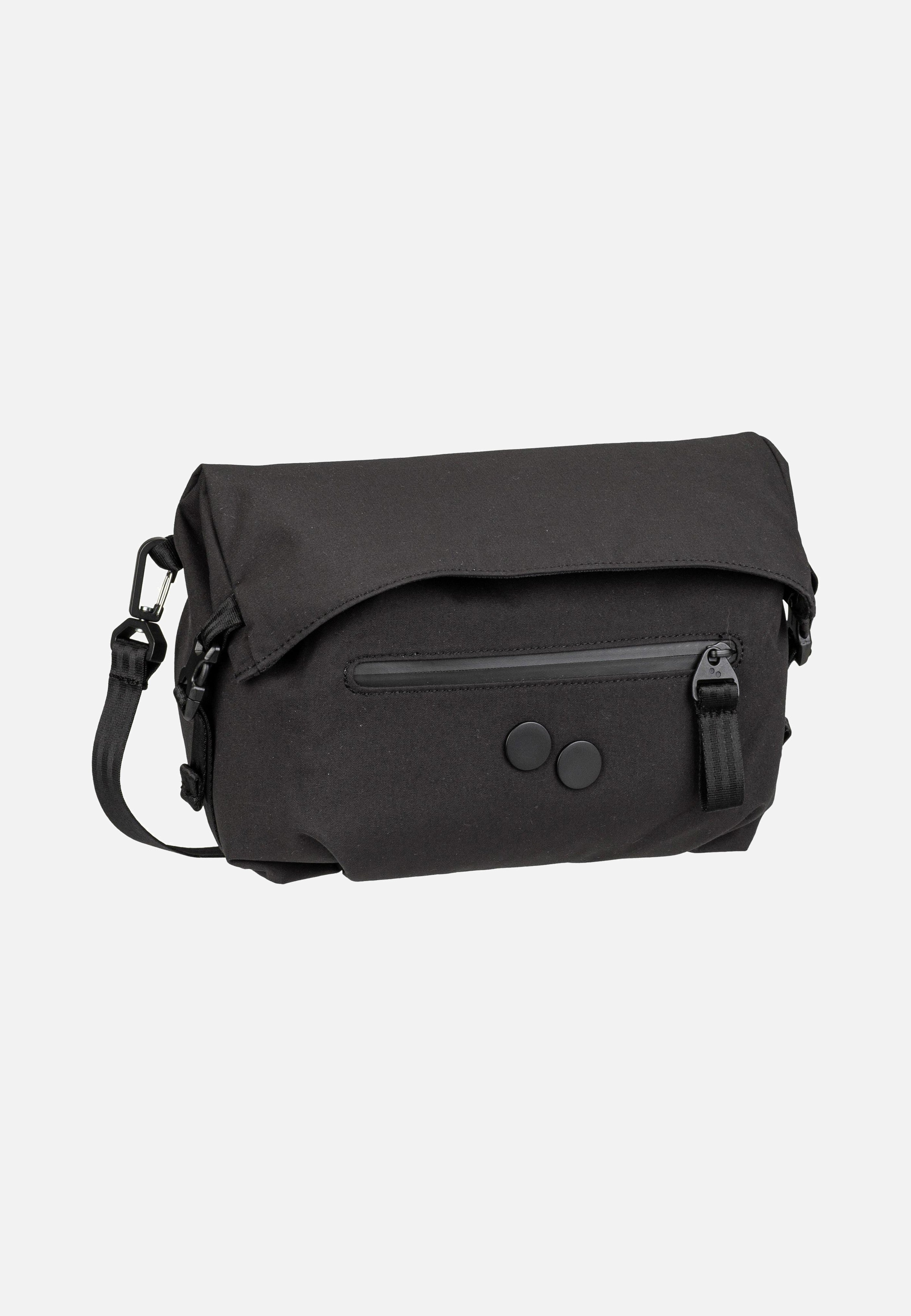 pinqponq Aksel Solid Black Crossbody Bag