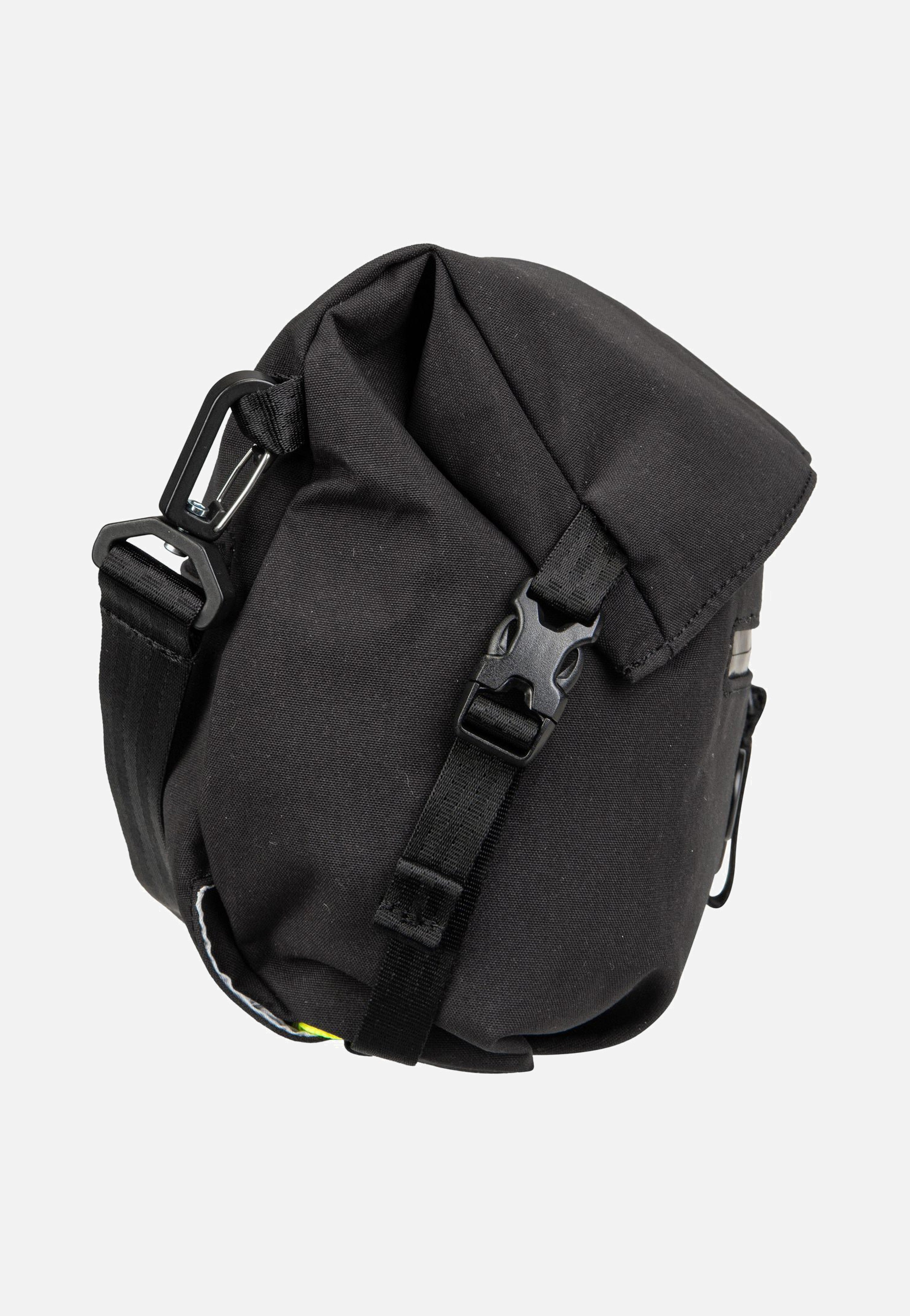 pinqponq Aksel Solid Black Crossbody Bag