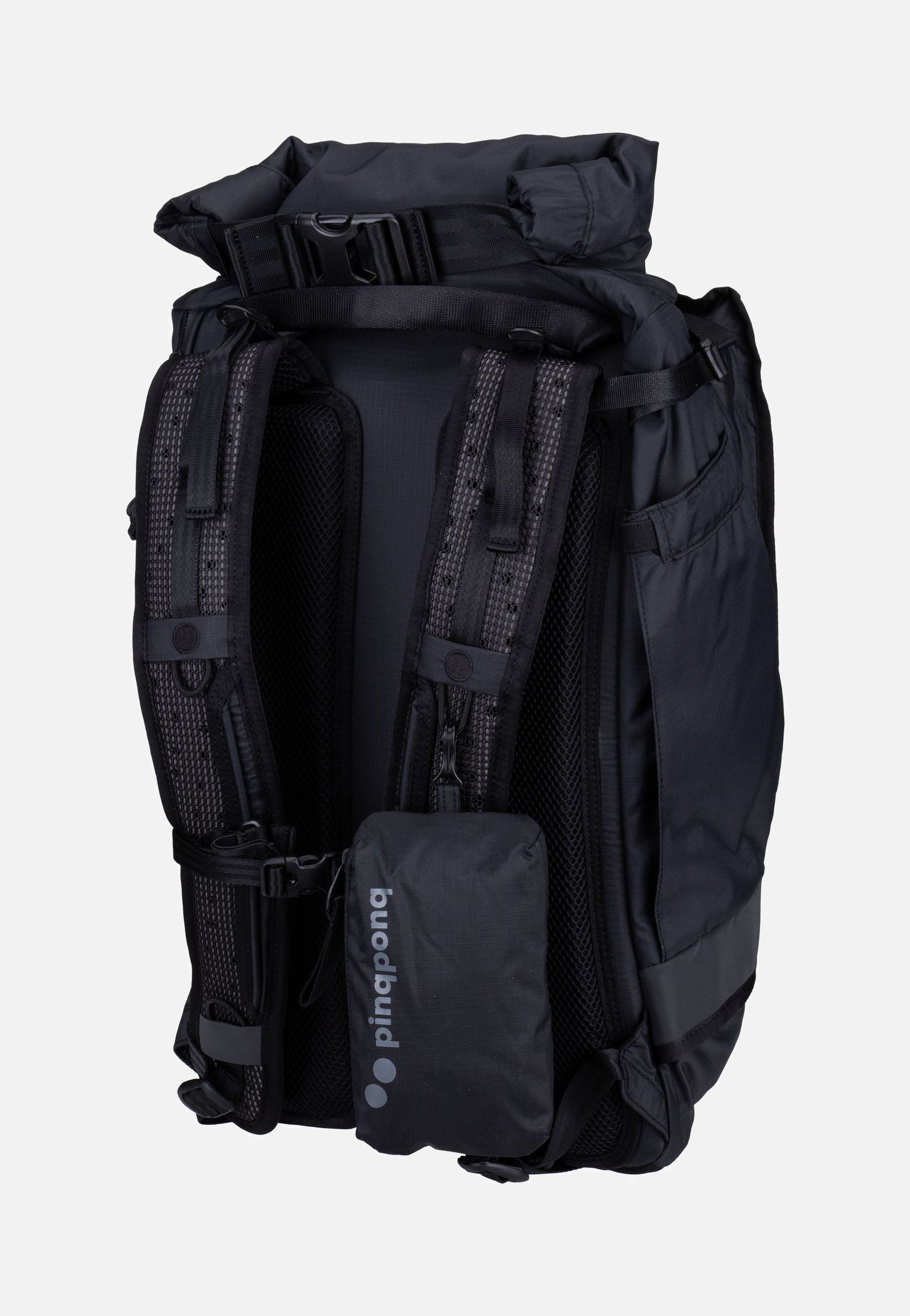 pinqponq Komut Medium Pure Black Backpack