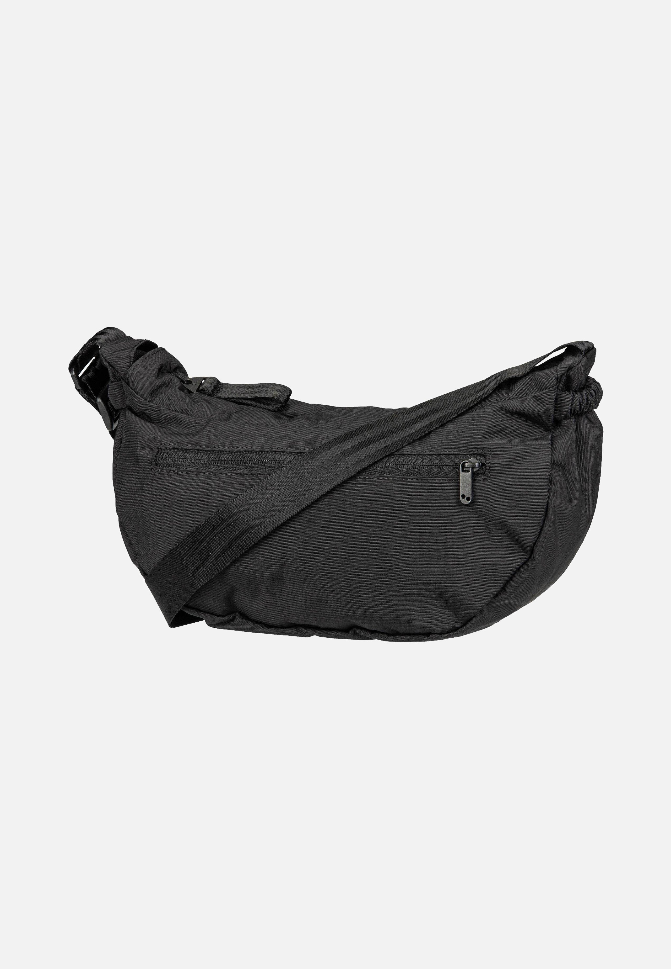 pinqponq Krumm Medium Crinkle Black Crossbody Bag
