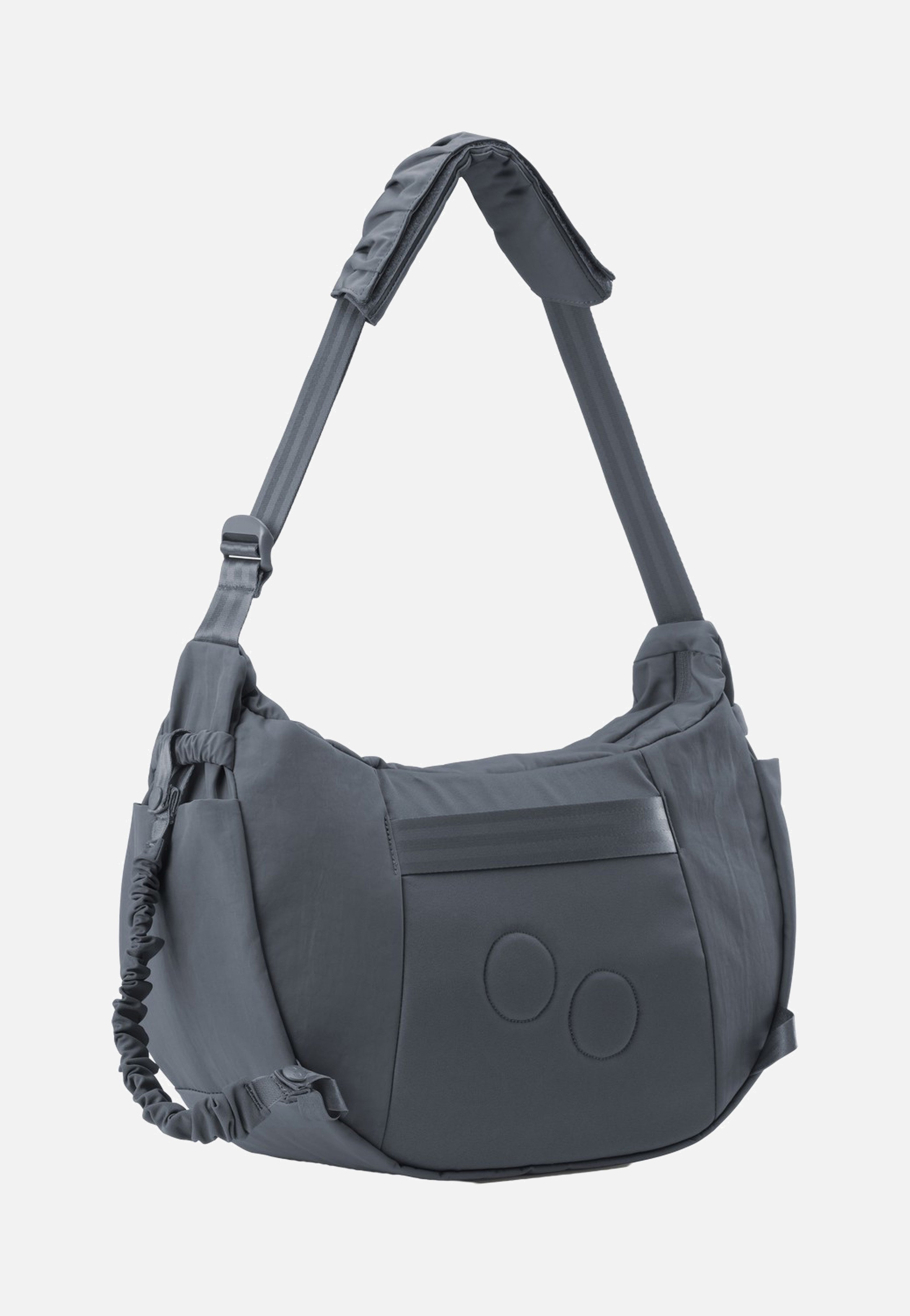 pinqponq Krumm Large Crinkle Grey Hobo Bag