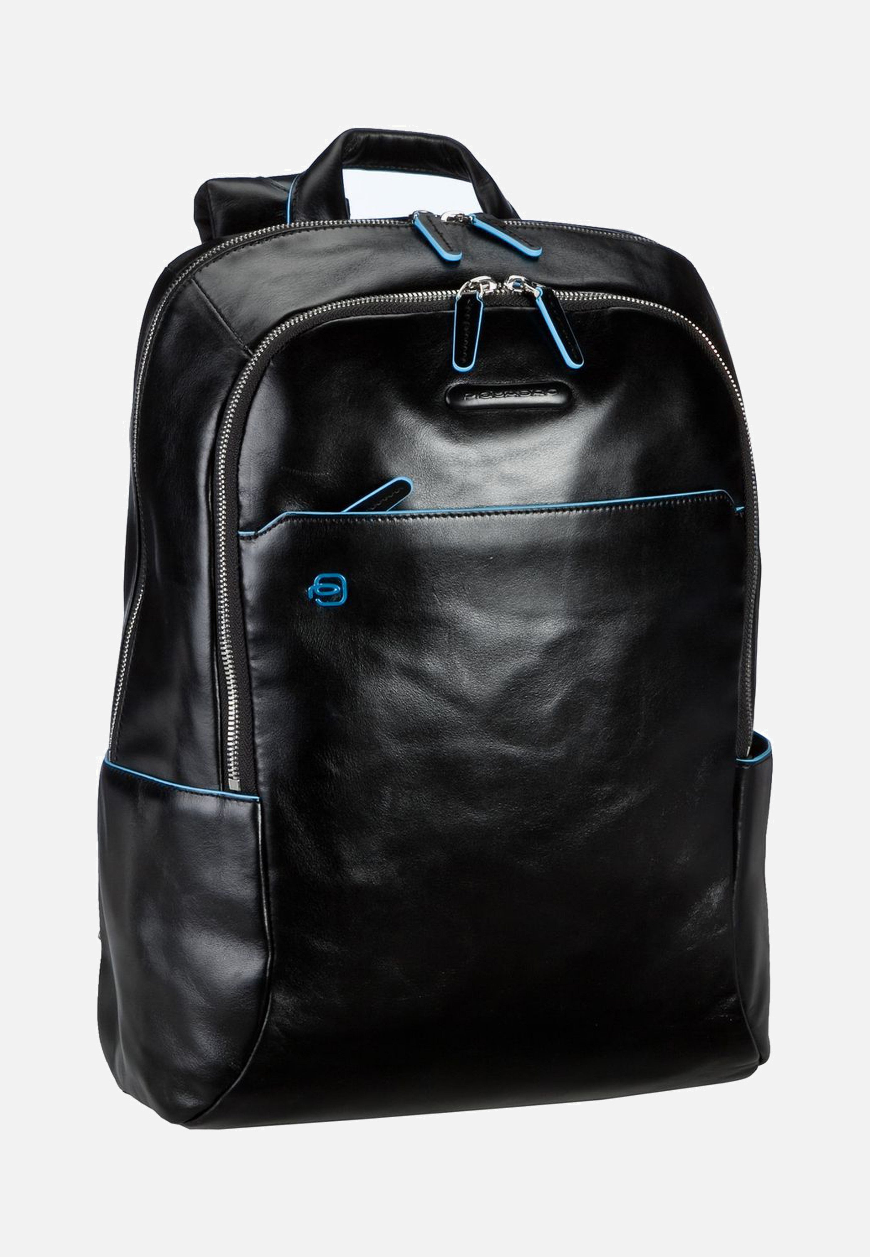 Piquadro - Blue Square Nero - Backpack | Men-Image