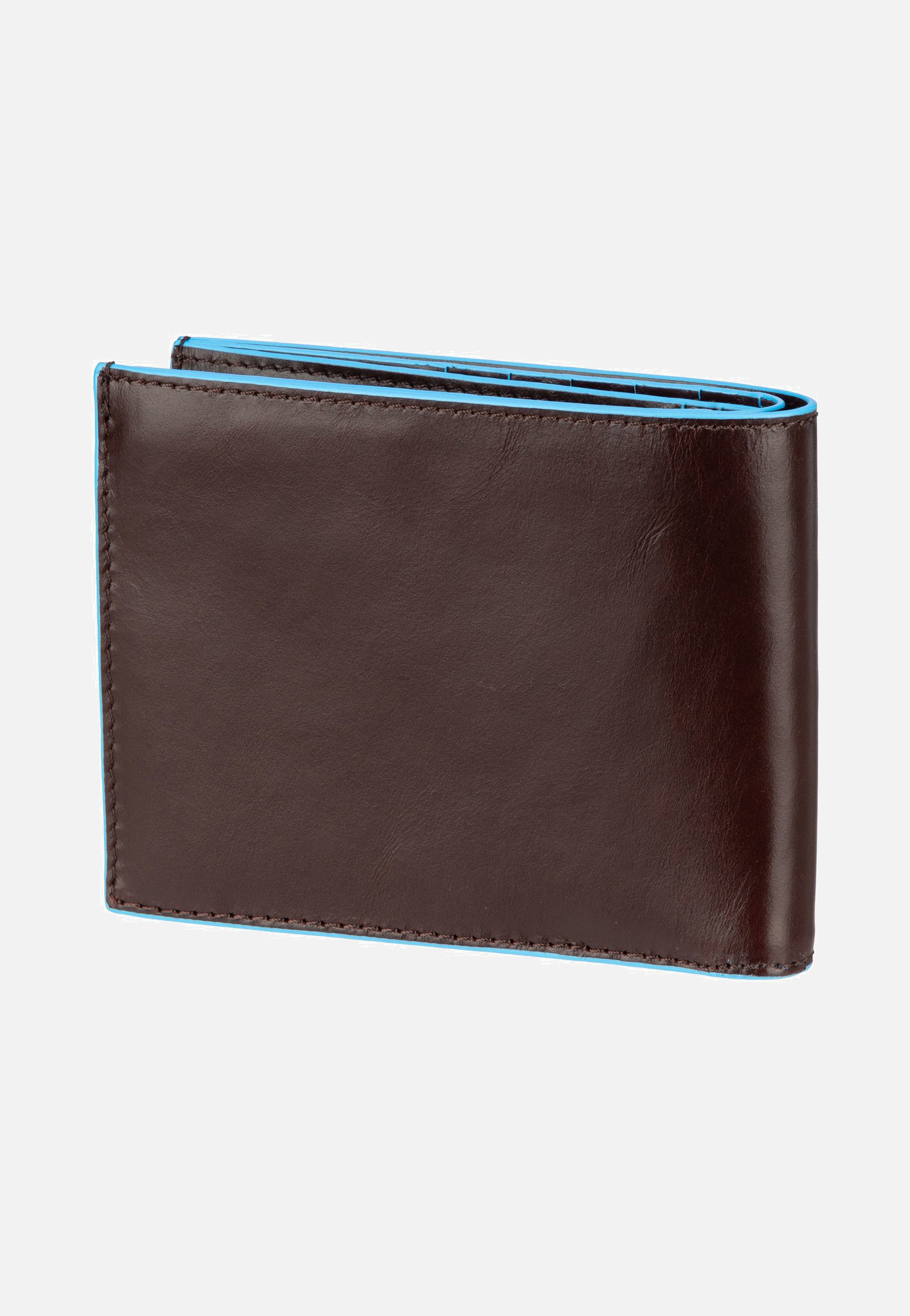 Piquadro - Blue Square Wallet 1240 RFID Mogano - Wallet | Men-Image