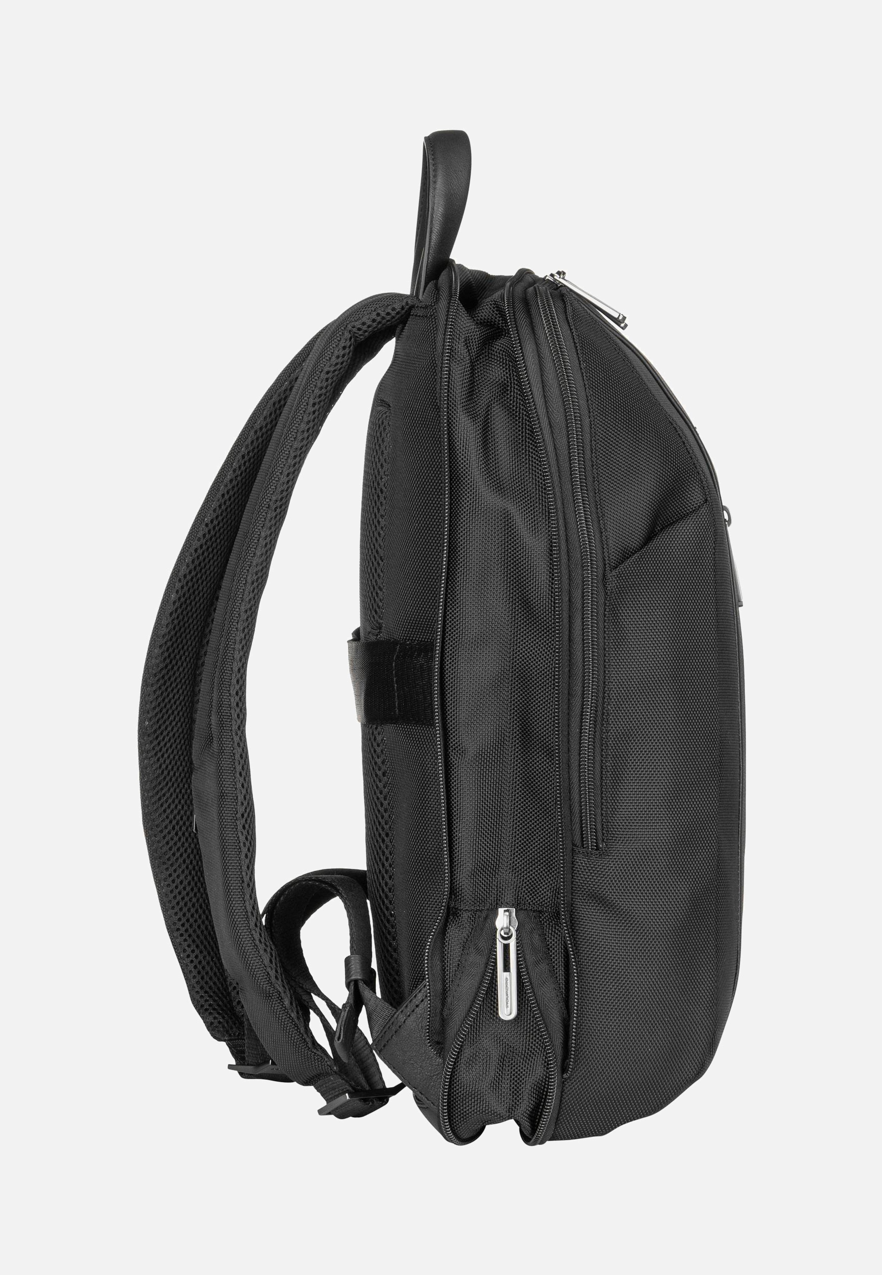 Piquadro - Brief Slim Laptop 6384 Nero - Backpack | Men-Image