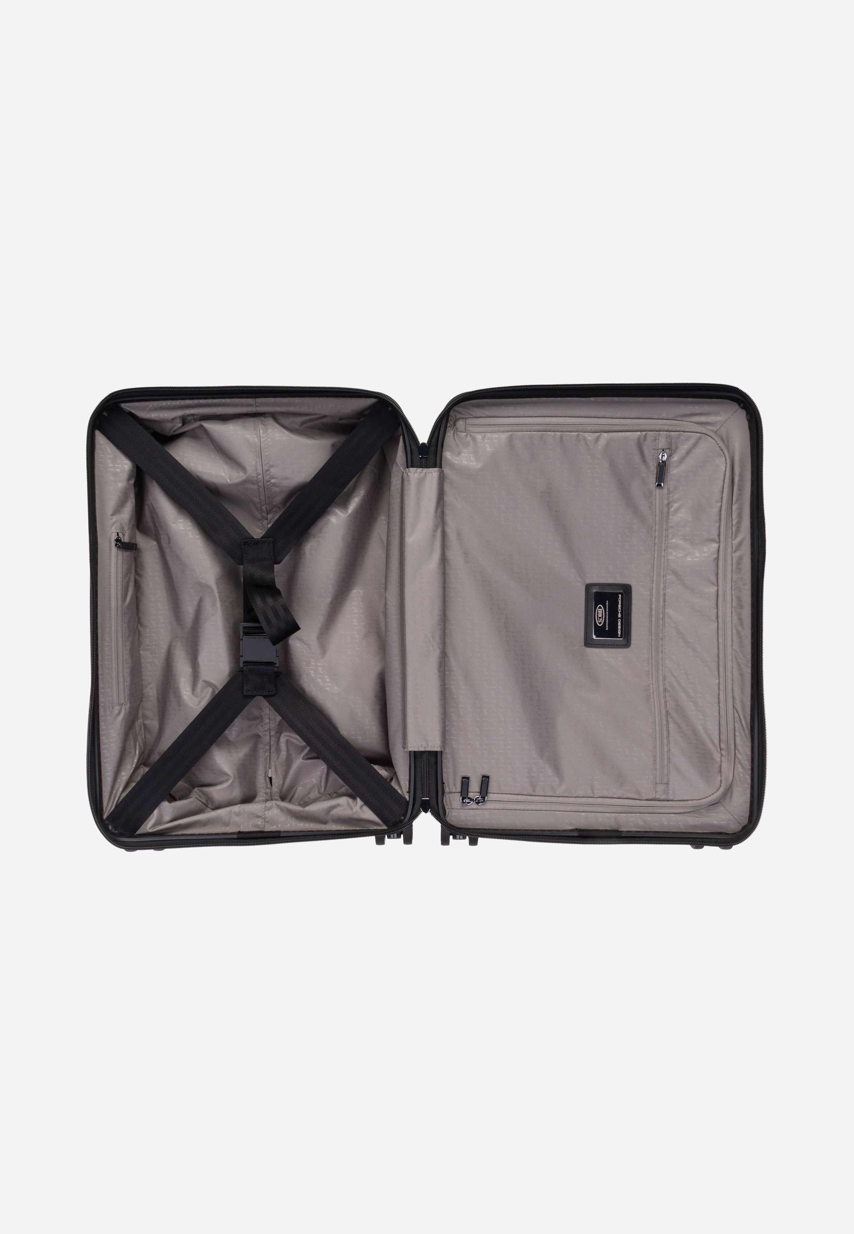 Porsche Design Roadster 4W Trolley S Shiny Black Suitcase
