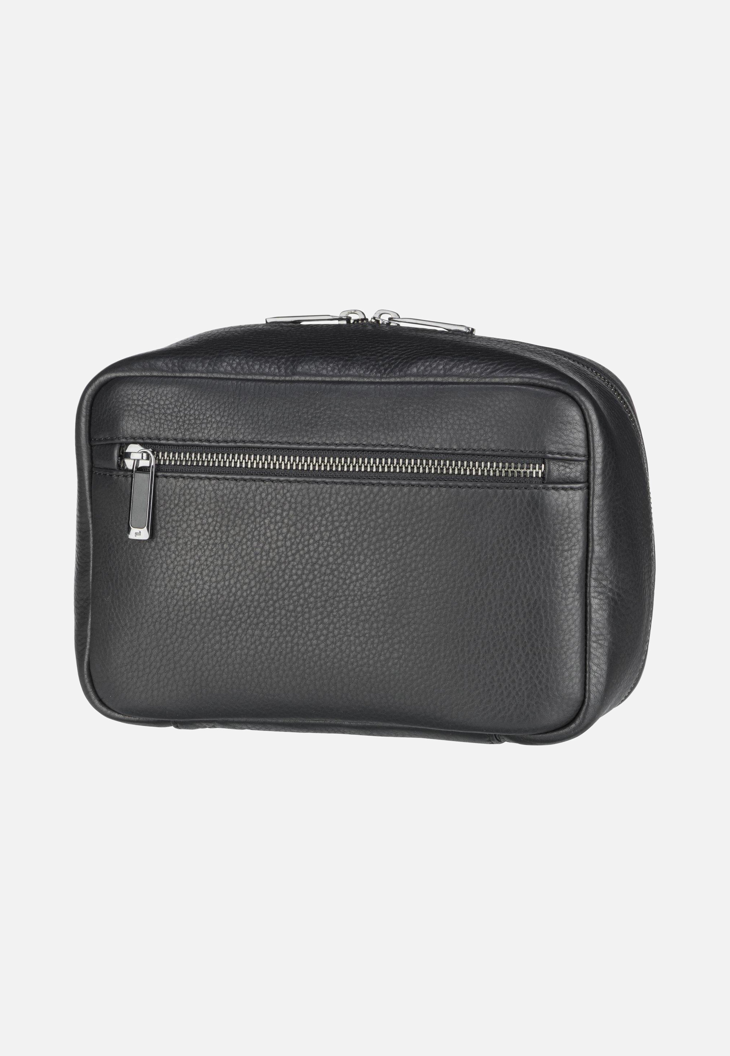 Porsche Design - Roadster Leather Washbag 1010 Black - Toiletry Bag | Men-Image