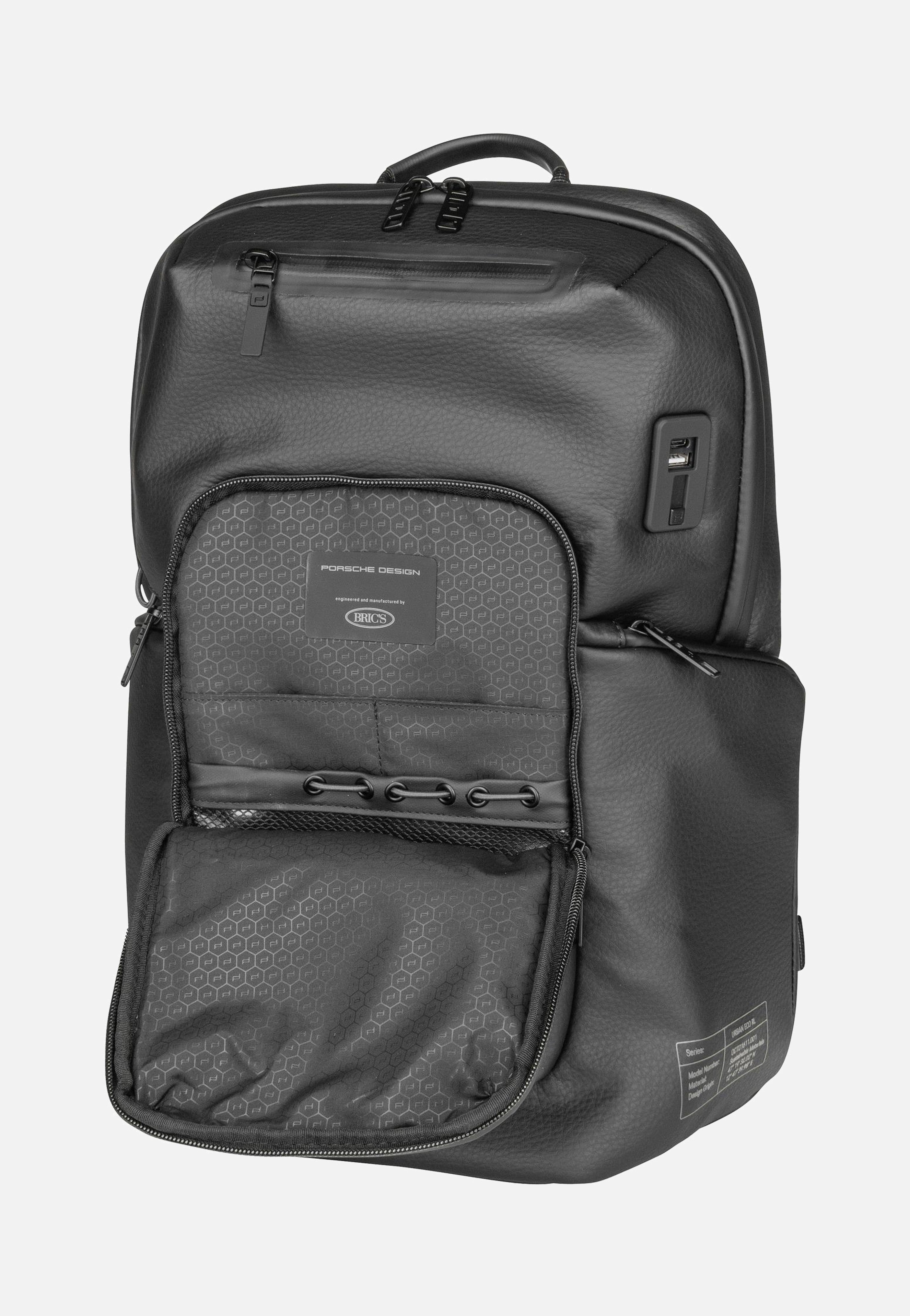 Porsche Design - Urban Eco Leather S Black - Backpack | Men-Image