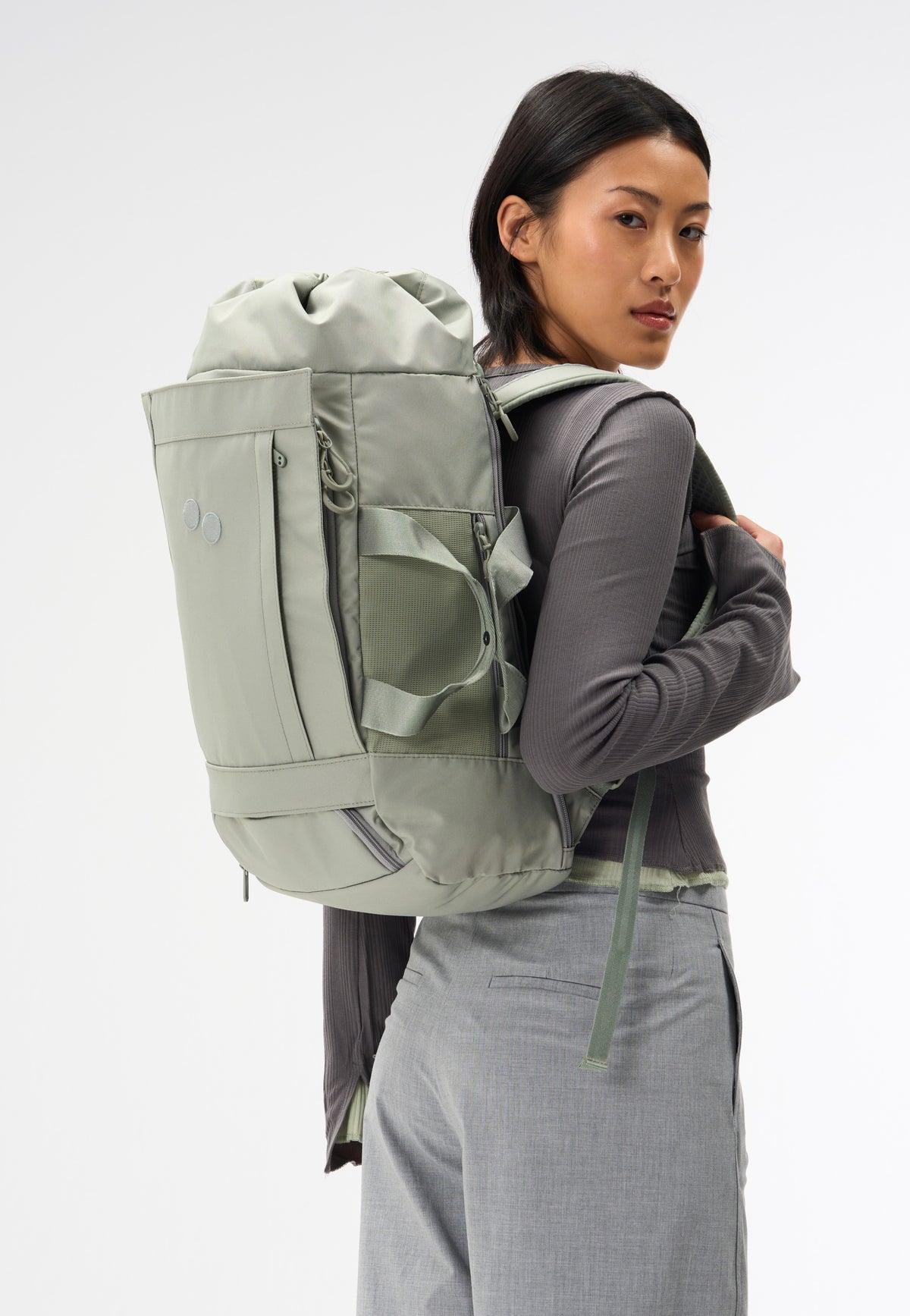 pinqponq Blok Medium Misted Mint Mochila de viaje